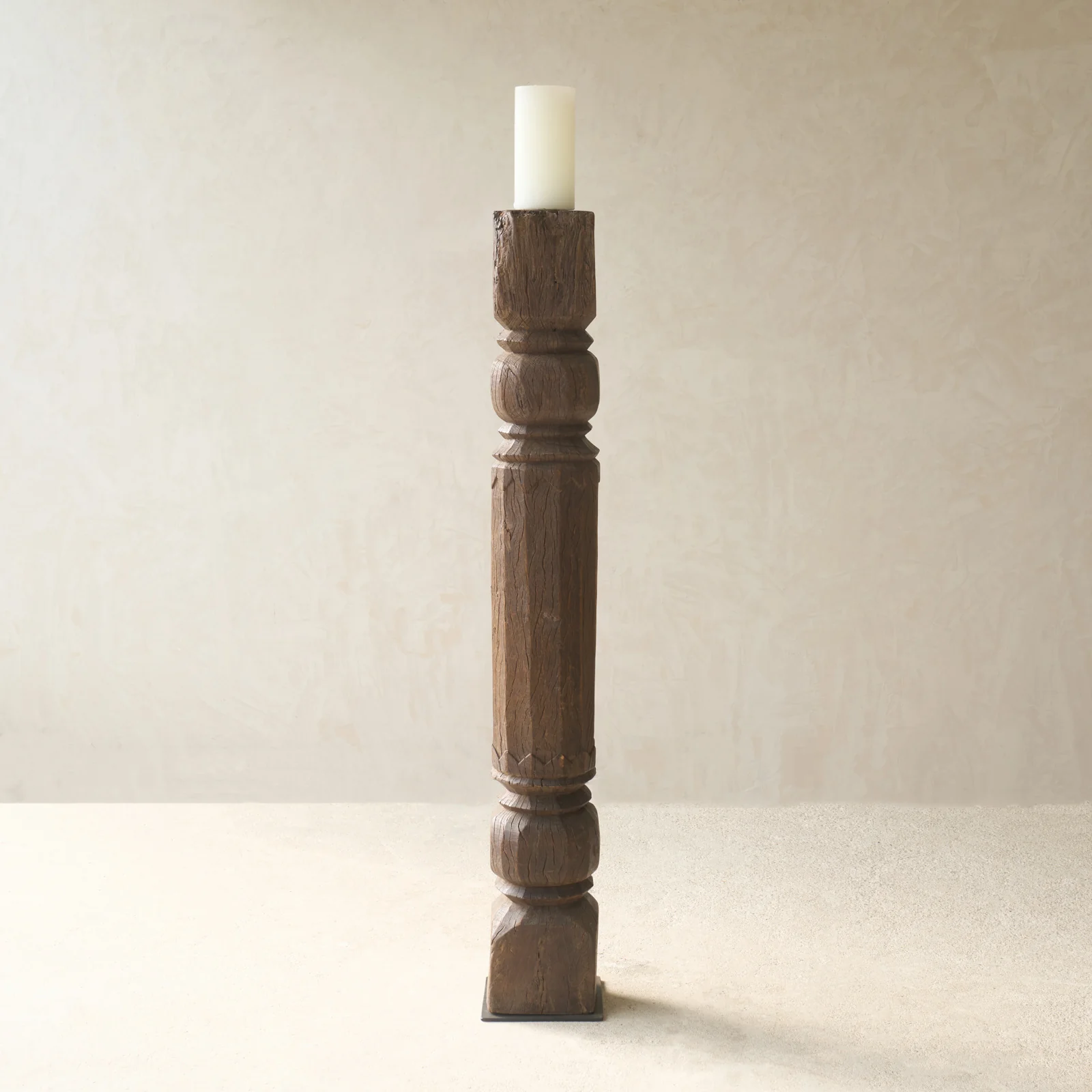 Hand Carved Teak Architectural Pillar | No. 3