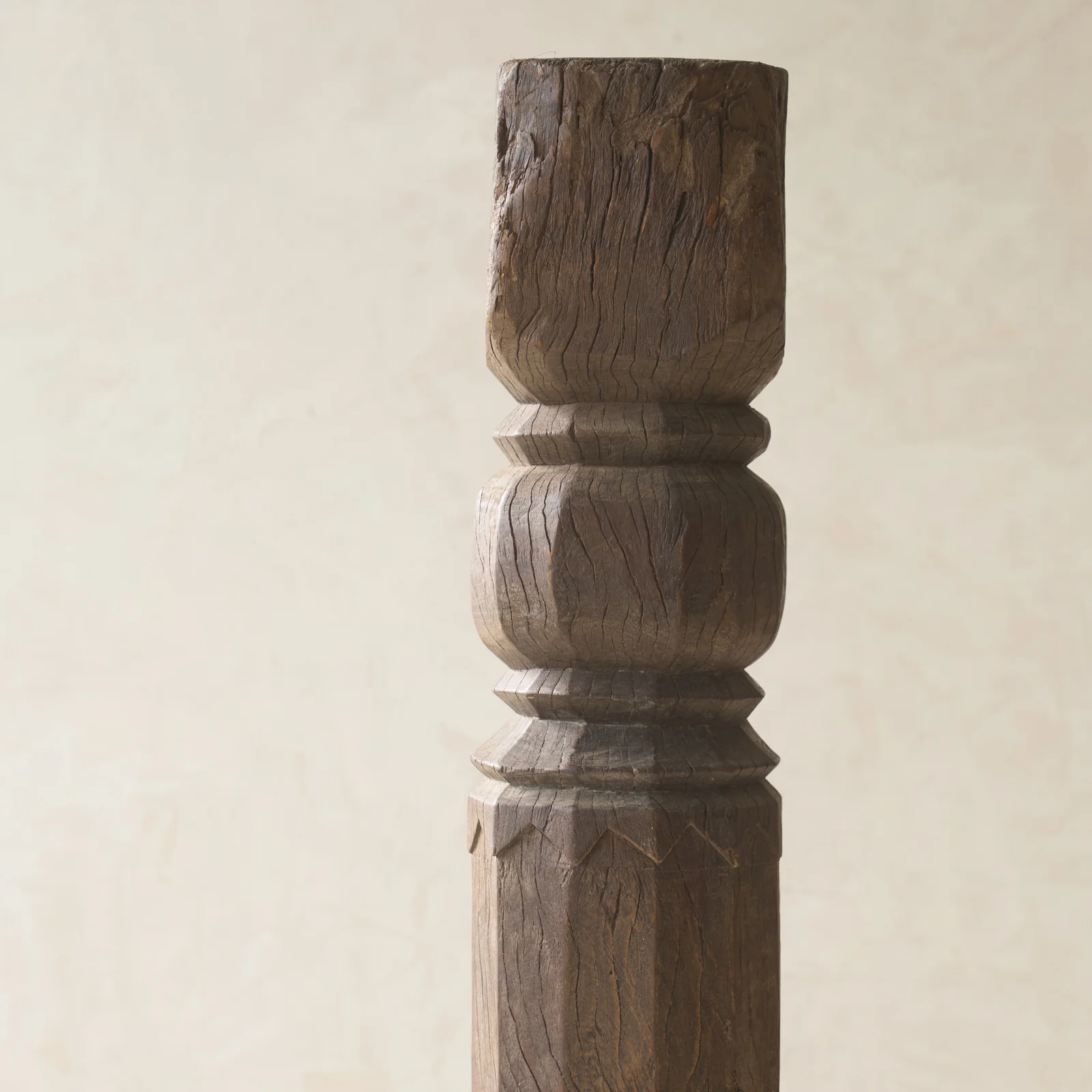 Hand Carved Teak Architectural Pillar | No. 3 - Image 3