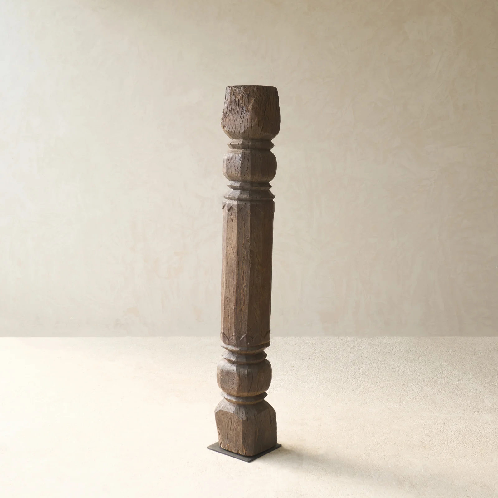 Hand Carved Teak Architectural Pillar | No. 3 - Image 4