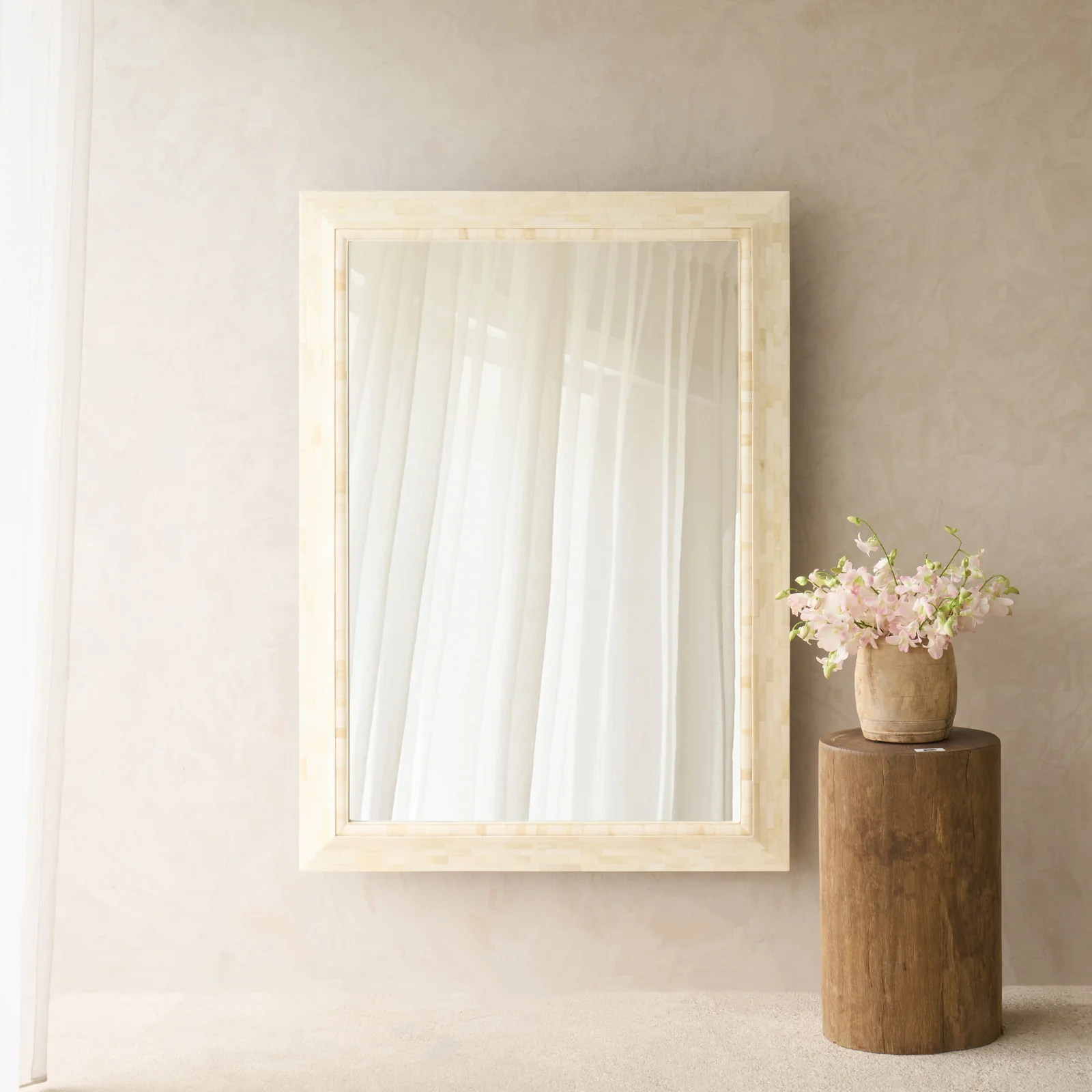 Handcrafted Bone Inlay Mirror | No. 1