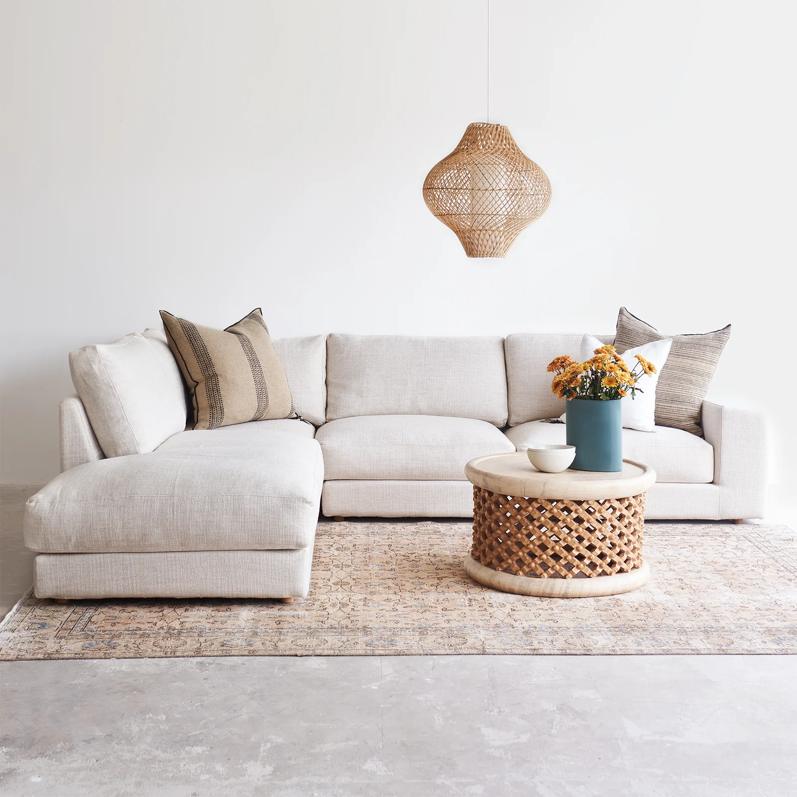 Hansen L Shape Sofa | Bespoke Fabric/Leather (299cm) - Image 10