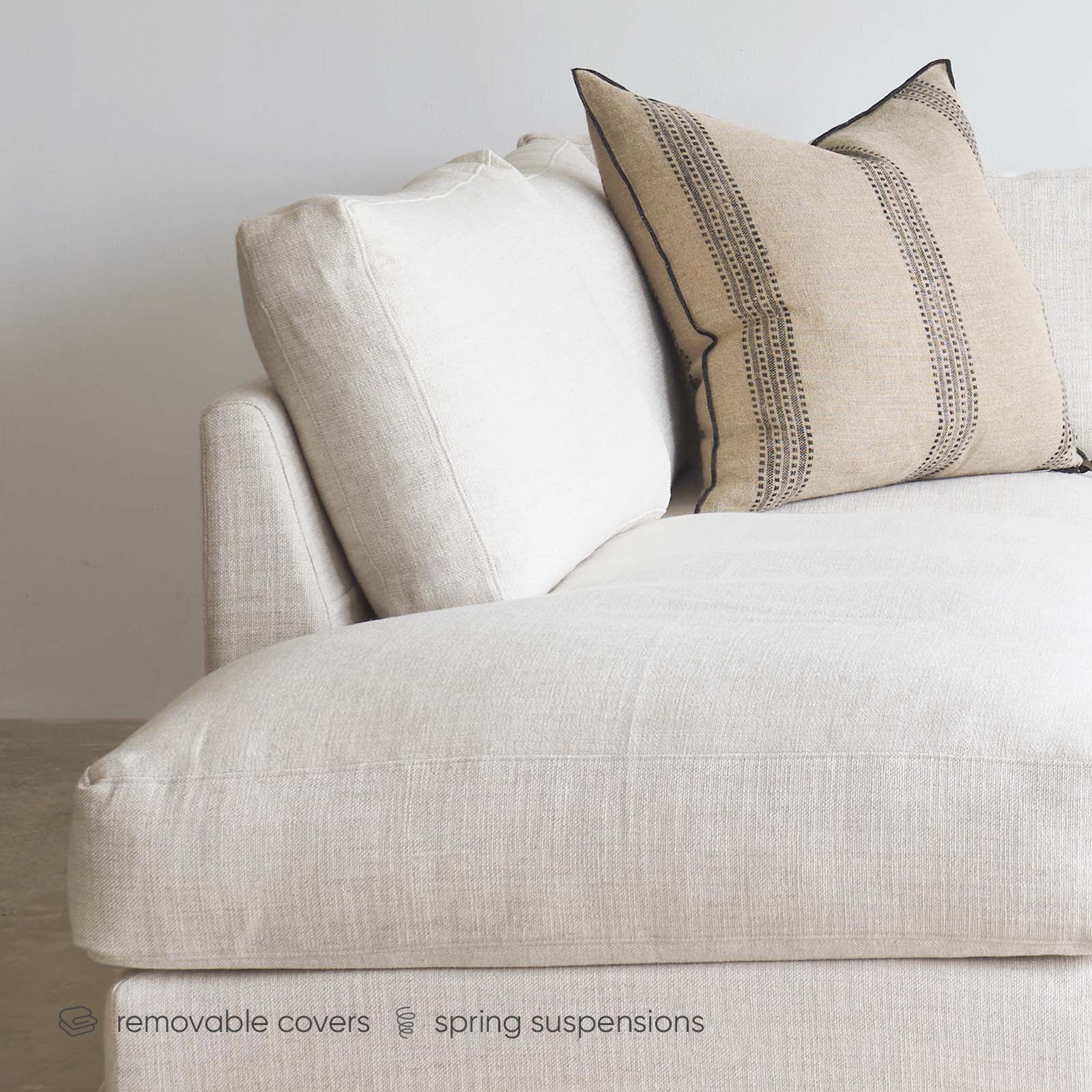 Hansen L Shape Sofa | Bespoke Fabric/Leather (299cm) - Image 12