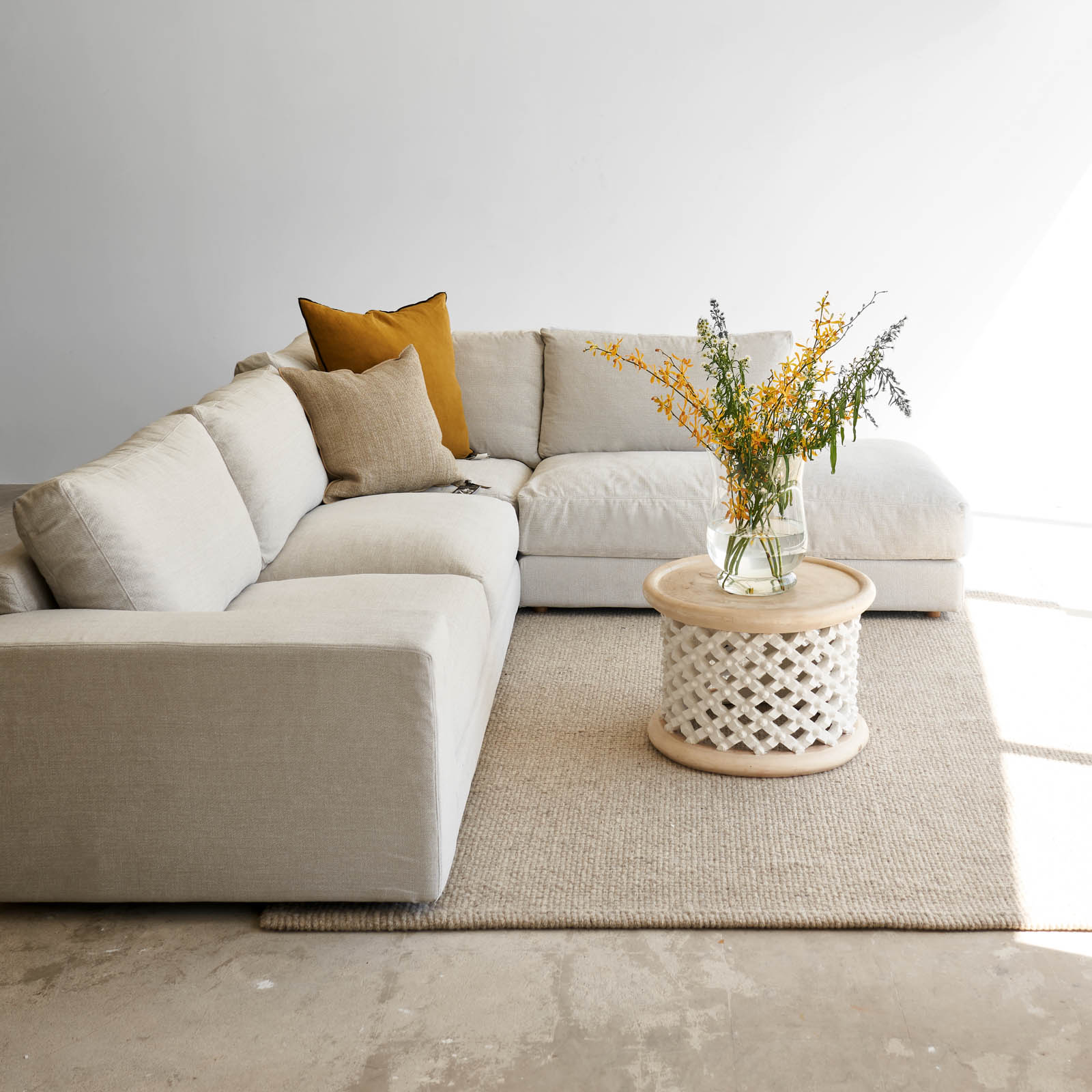 Hansen L Shape Sofa | Bespoke Fabric/Leather (299cm) - Image 13
