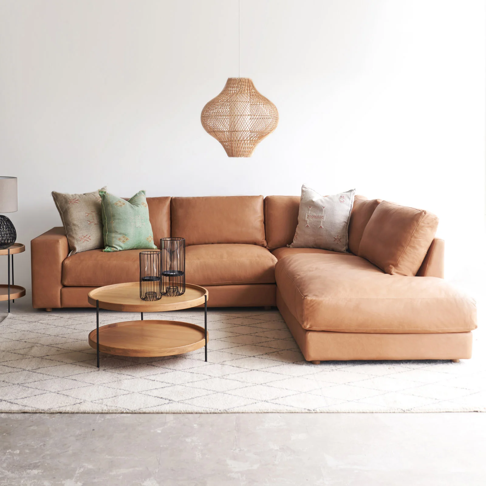 Hansen L Shape Sofa | Bespoke Fabric/Leather (299cm) - Image 7