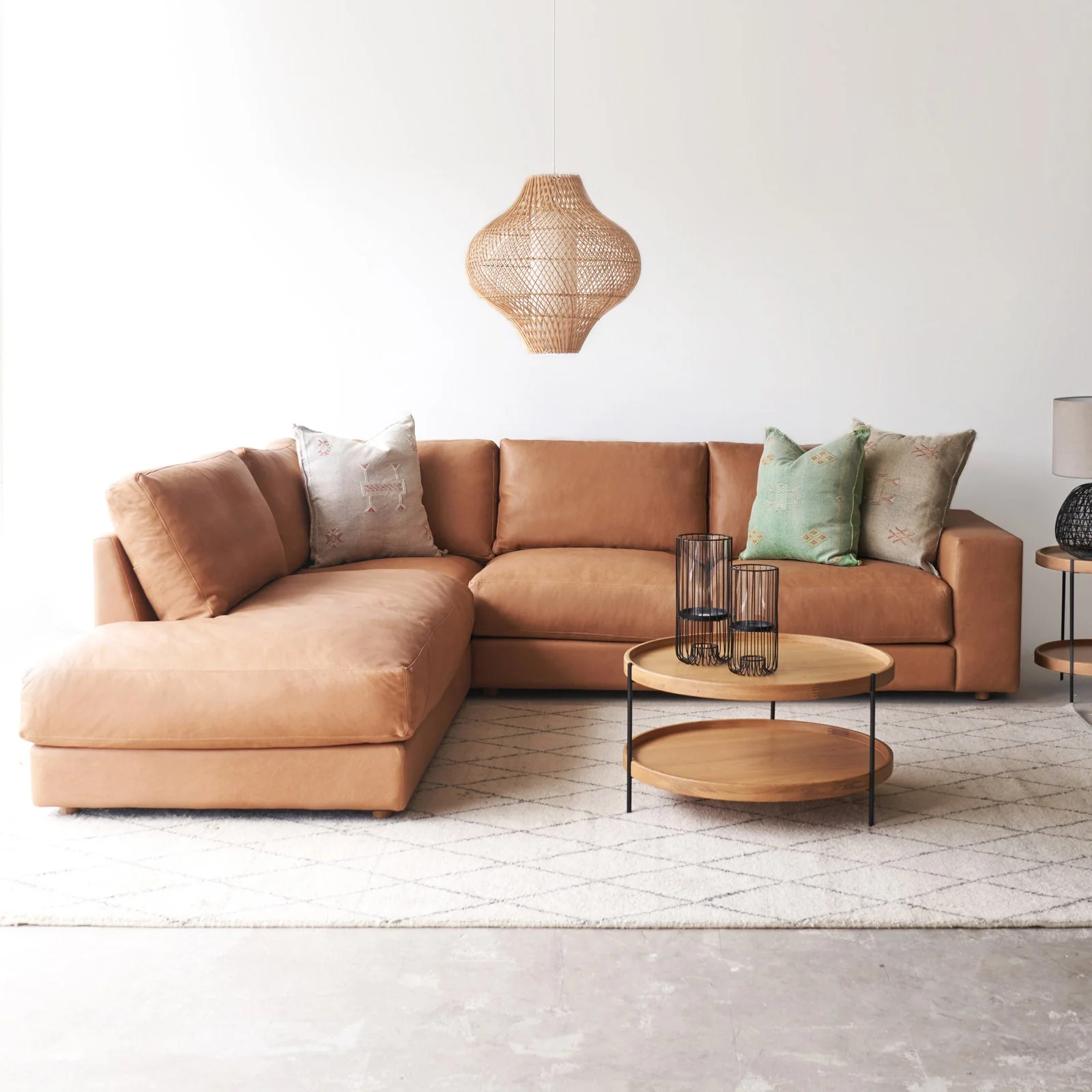 Hansen L Shape Sofa | Bespoke Fabric/Leather (299cm) - Image 8
