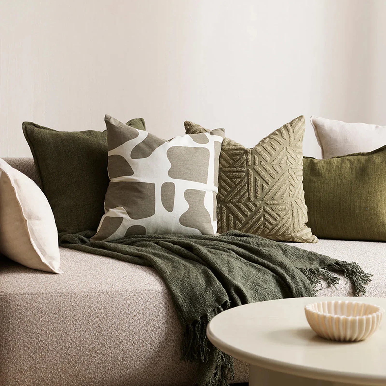 Harper Cushion | Moss (50 x 50cm) - Image 3