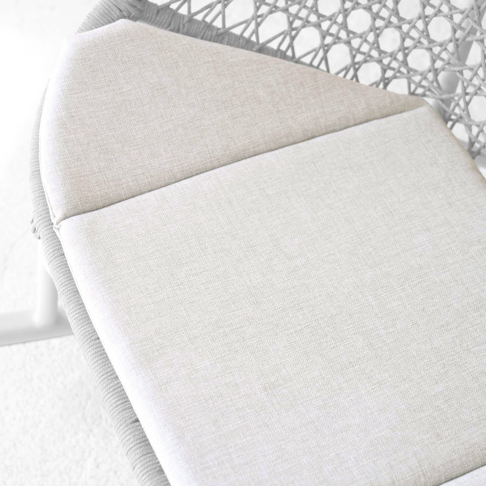 Helen Outdoor Rocking Chair Seat Cushion | Grey - Image 3