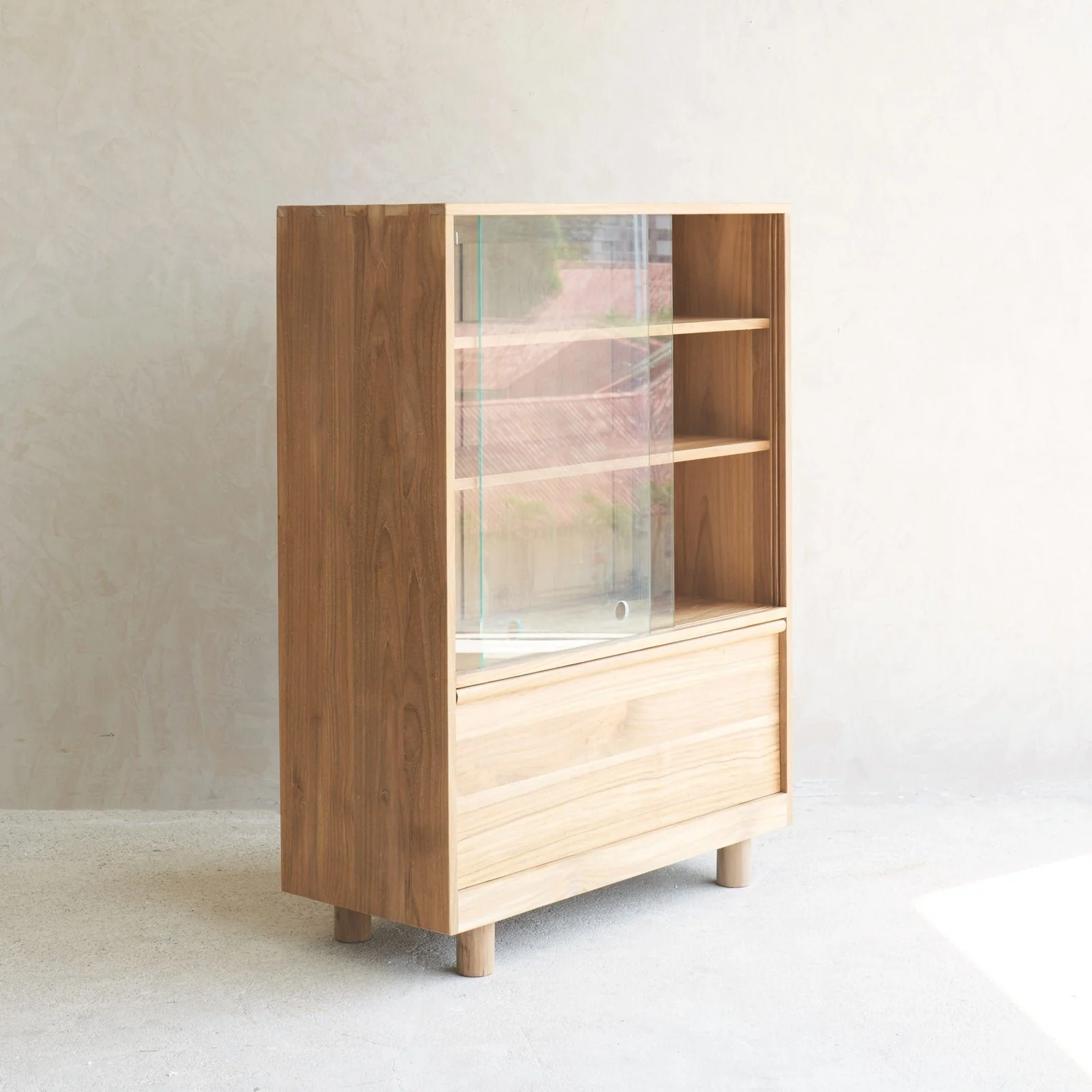Hiro Sideboard | 2 Glass Doors - Teak - Image 2