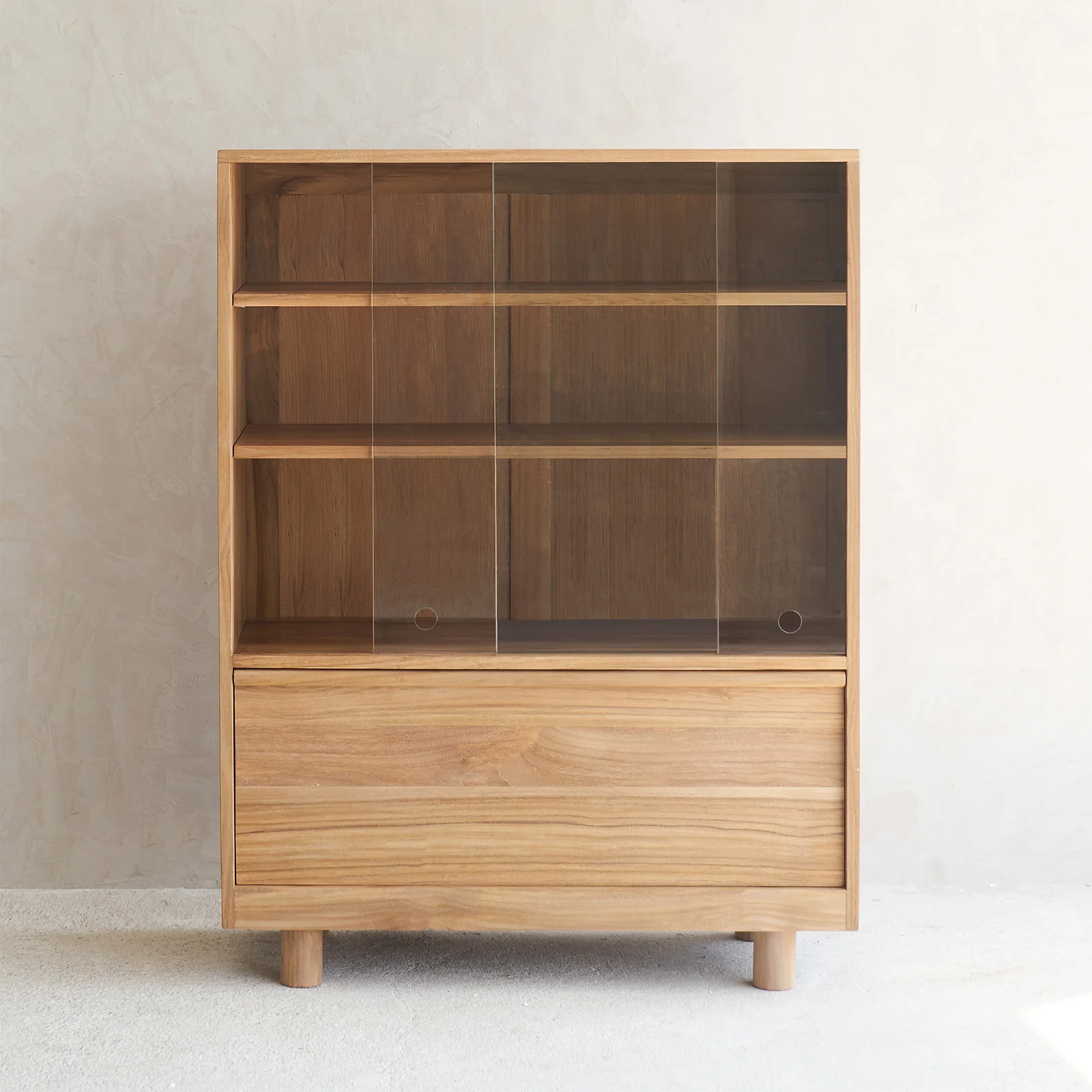 Hiro Sideboard | 2 Glass Doors - Teak - Image 3