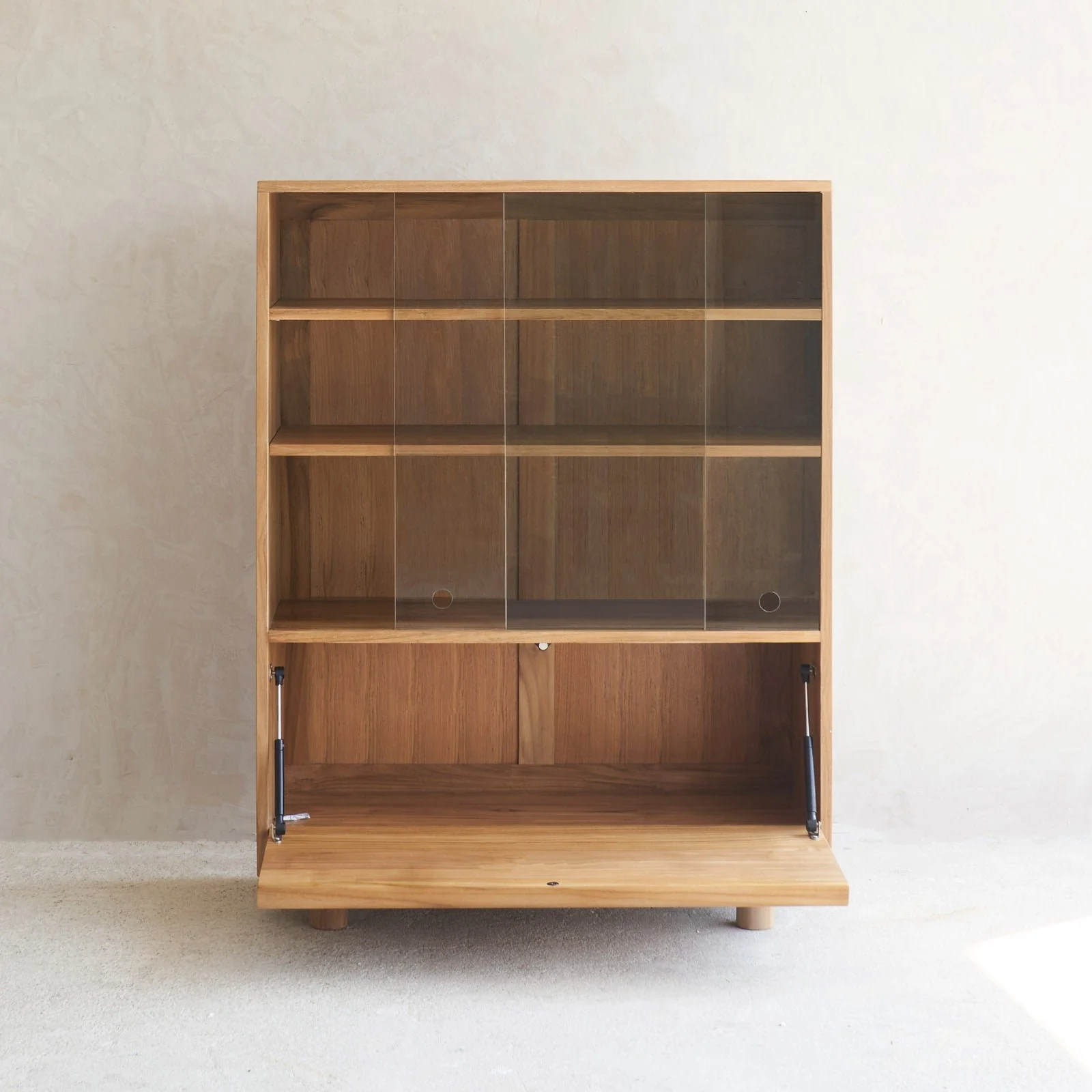 Hiro Sideboard | 2 Glass Doors - Teak - Image 5