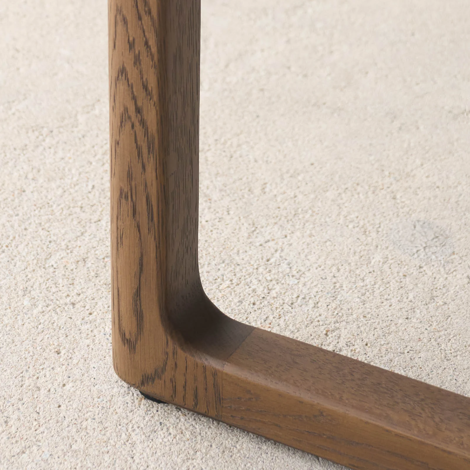 Hover Leather Bench | Latte Oak Frame - Arena - Image 4