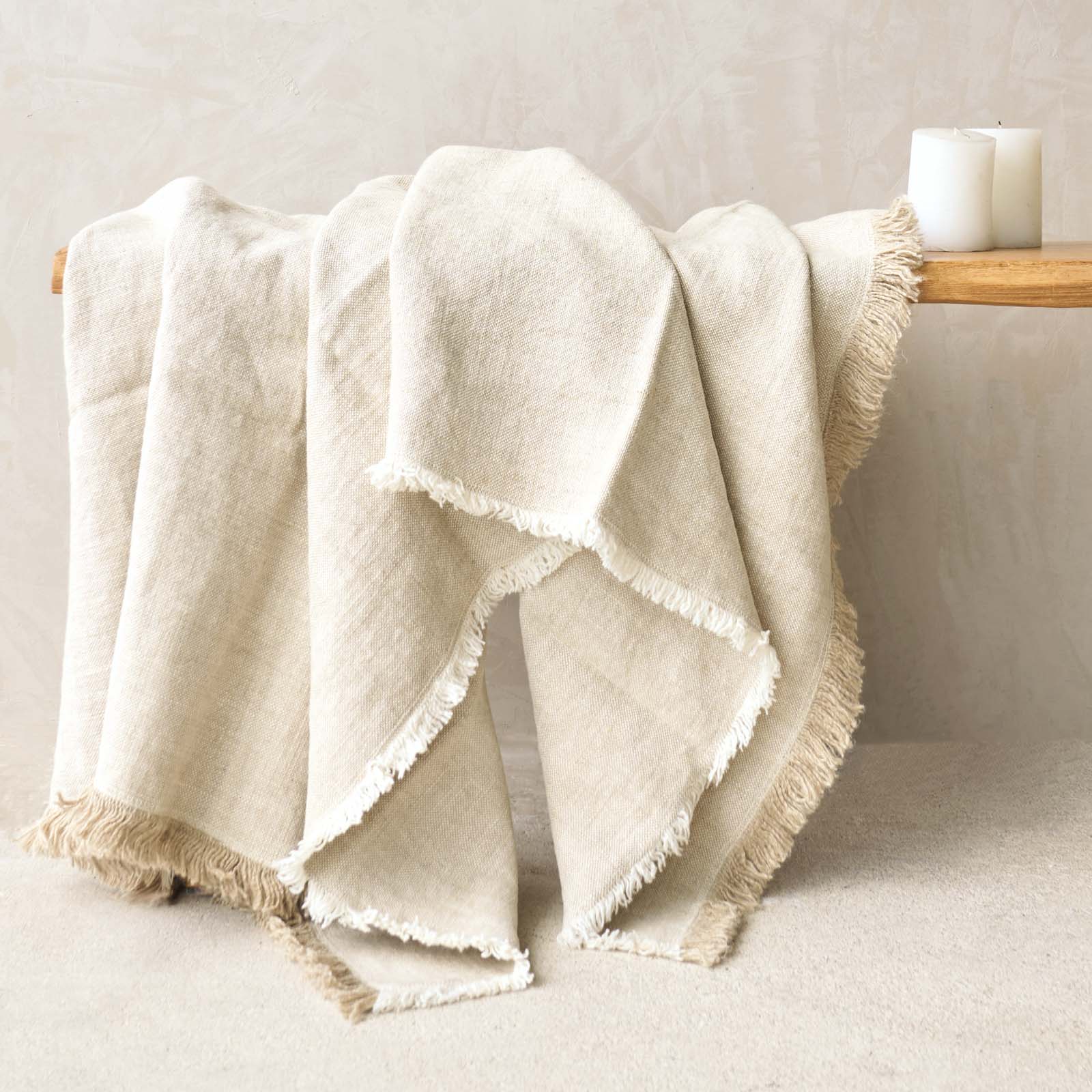 Hugo Throw Linen | Oatmeal - Image 3