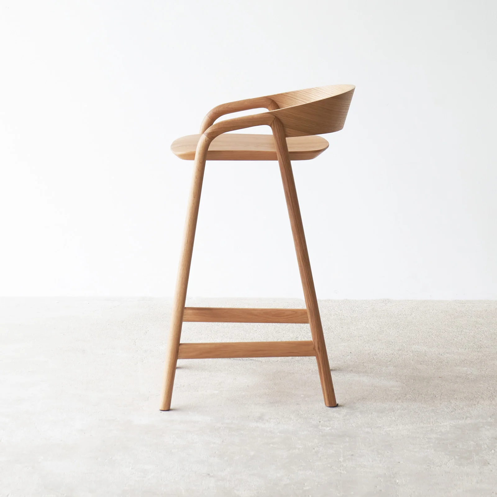Inlay Counter Stool | Oak Frame - Natural - Image 5