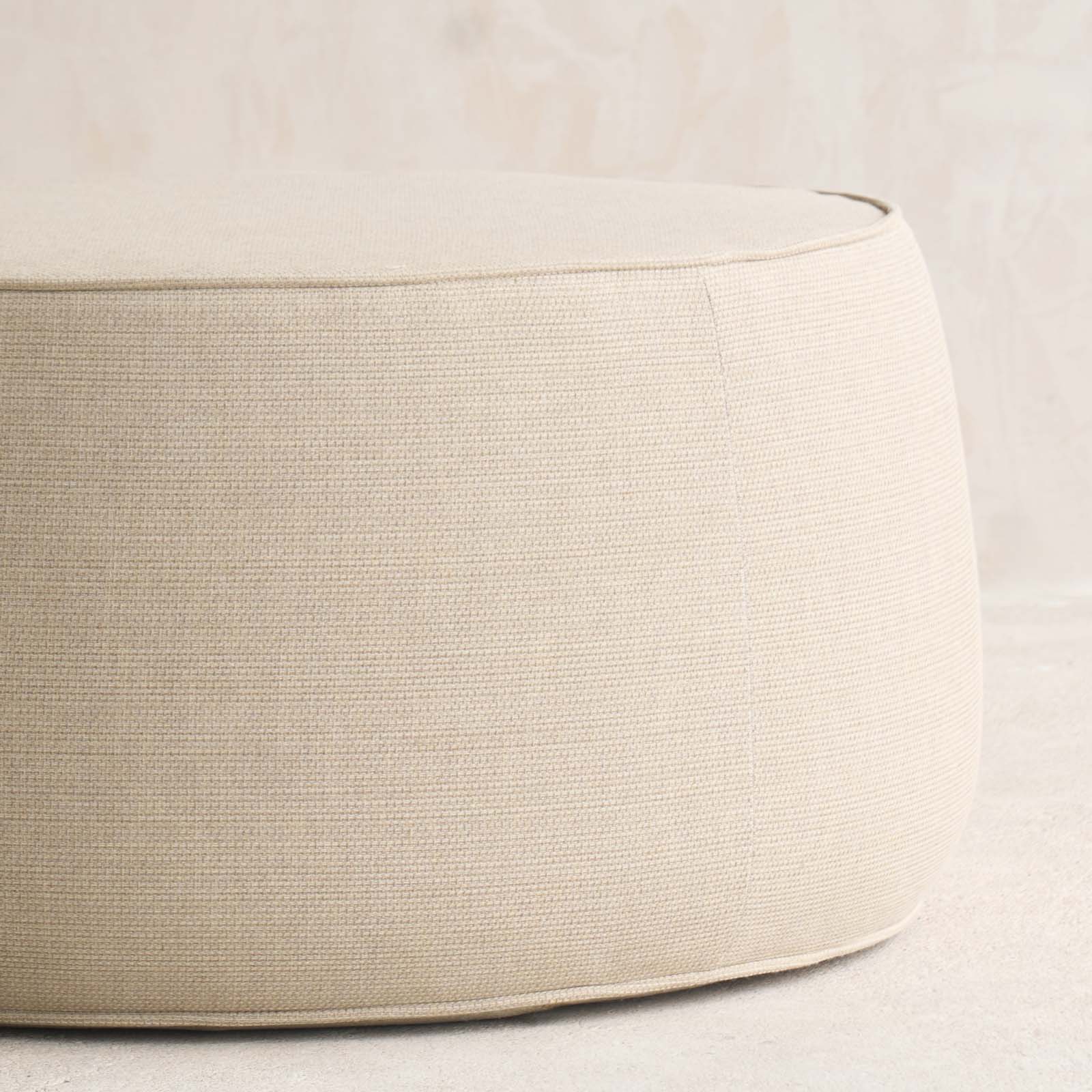 Irena Outdoor Pouf | Large - Ivory (77cm) - Image 3