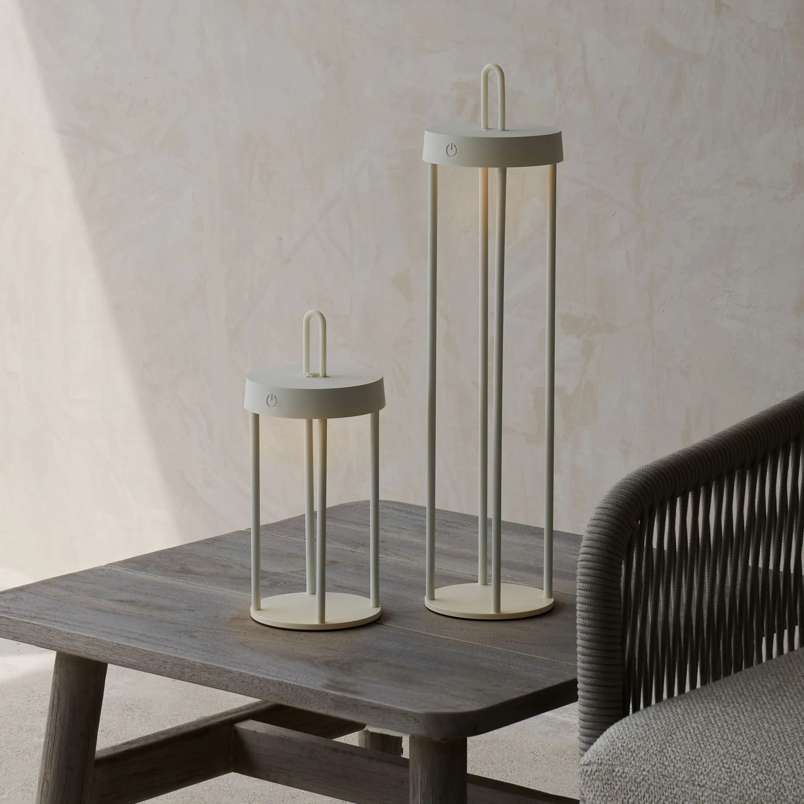 Isalo Outdoor LED Table Lamp | Cream - Image 10