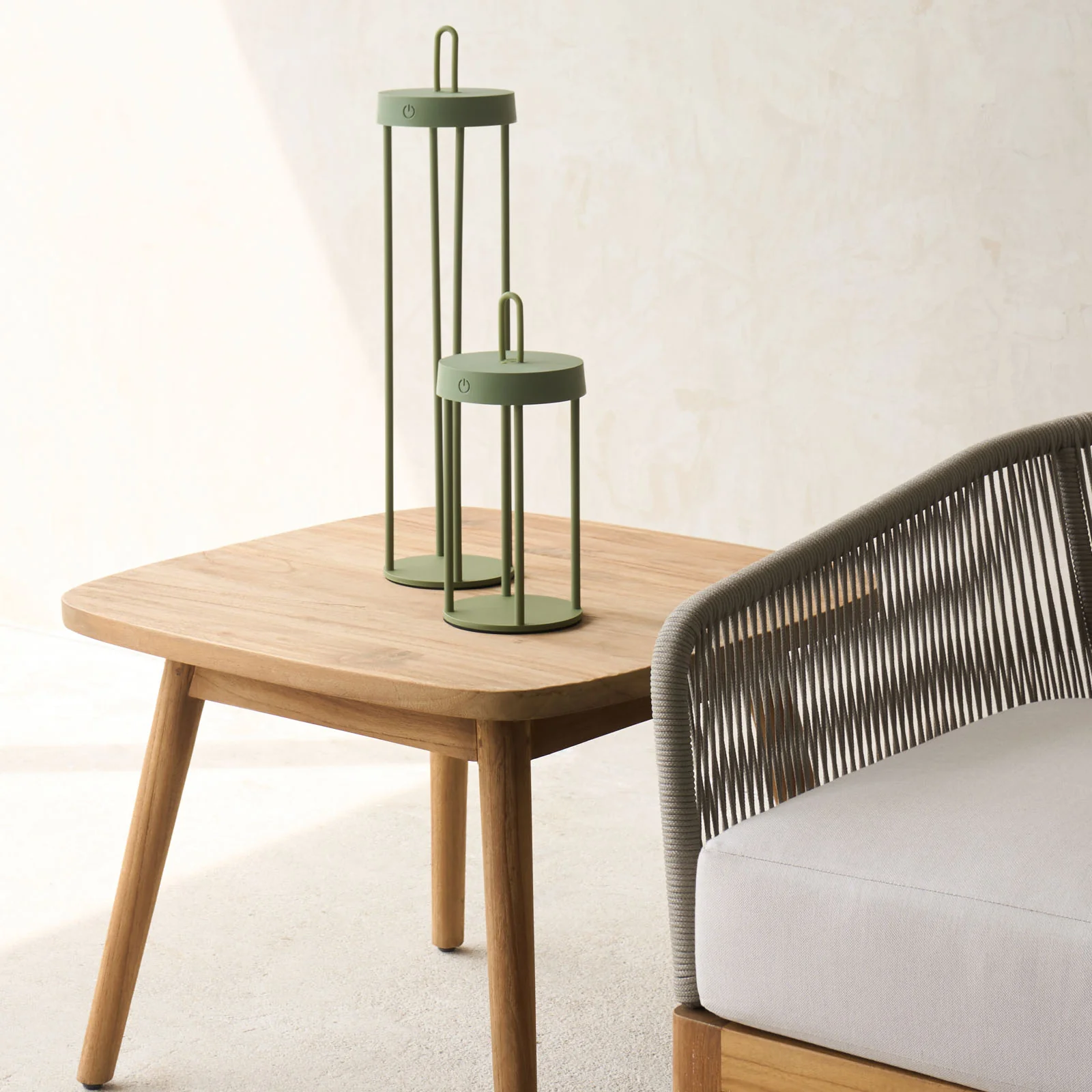 Isalo Outdoor LED Table Lamp | Olive - Image 11