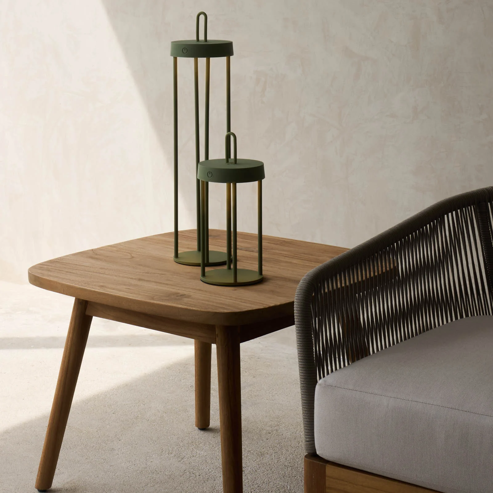 Isalo Outdoor LED Table Lamp | Olive - Image 12