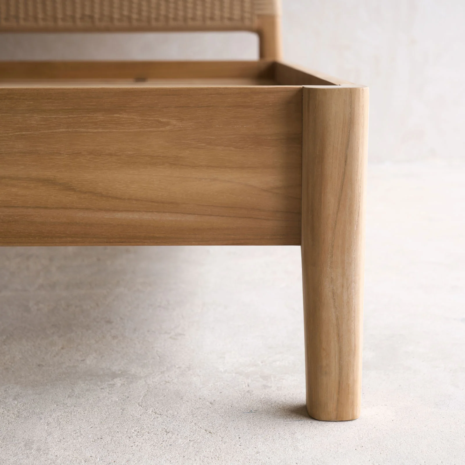 Isla Bed Frame | Teak with Rope - Image 4