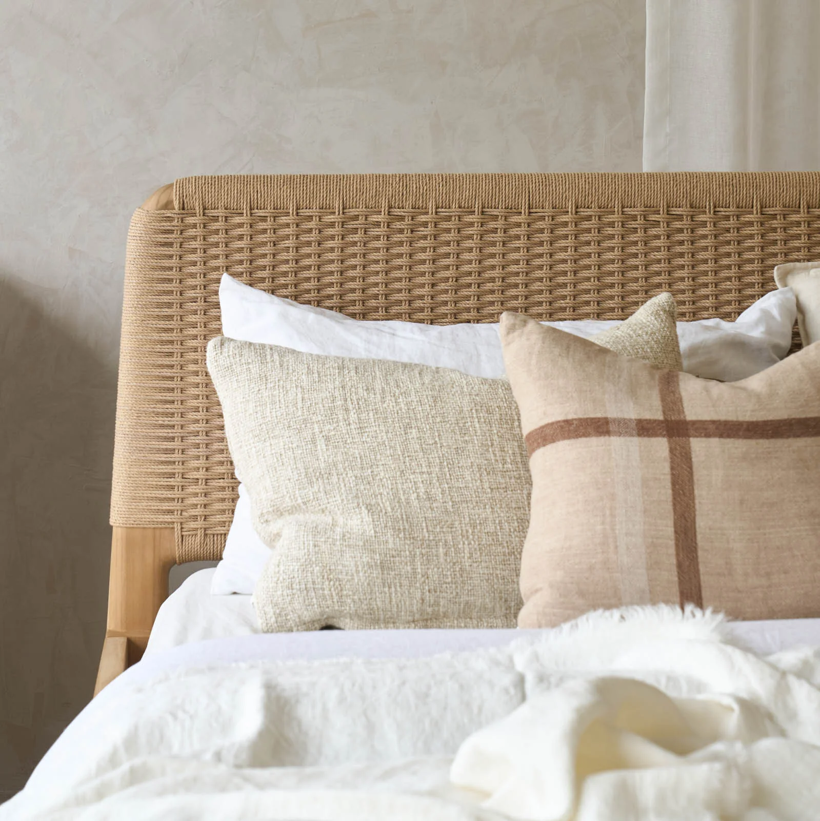 Isla Bed Frame | Teak with Rope - Image 8