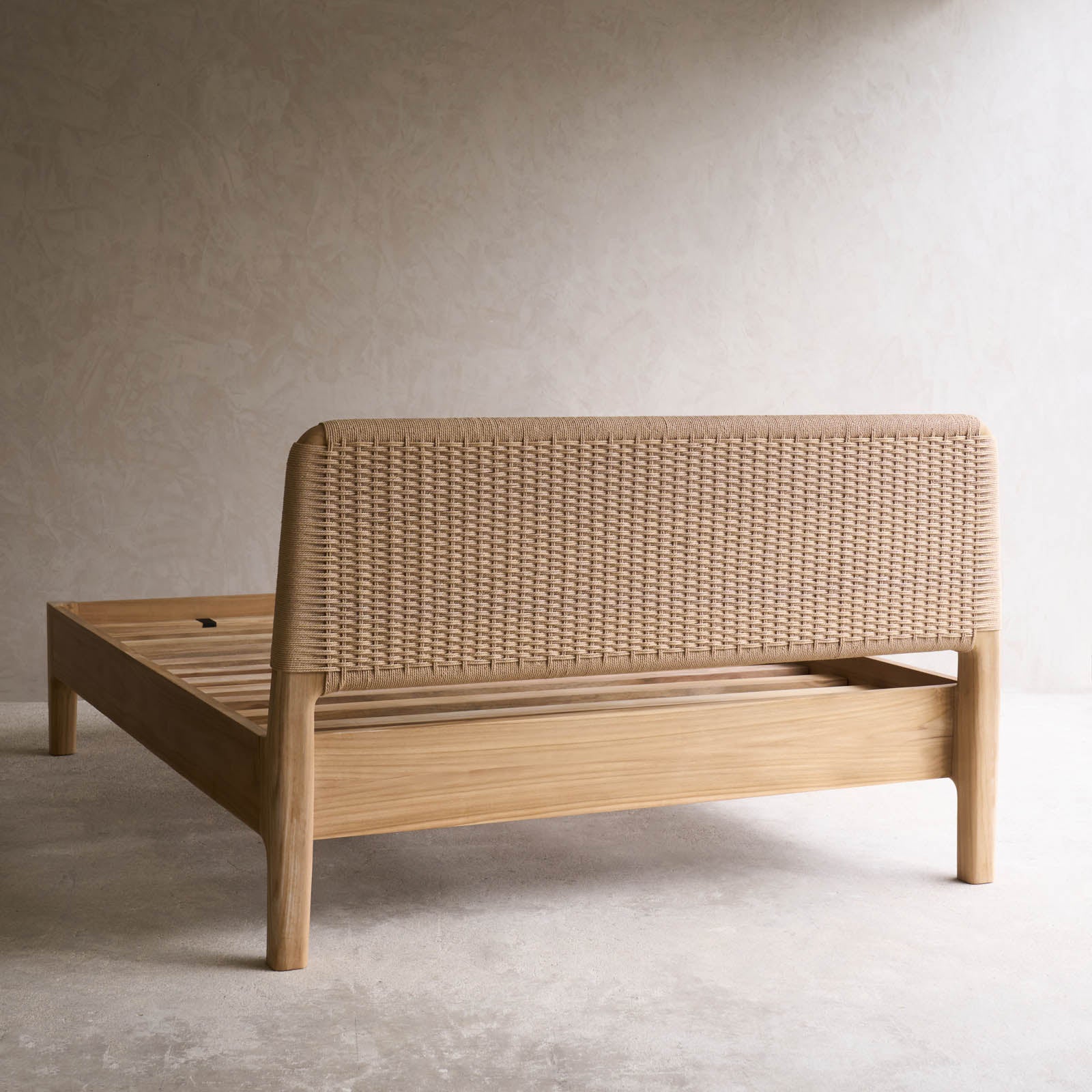 Isla Bed Frame | Teak with Rope - Image 9