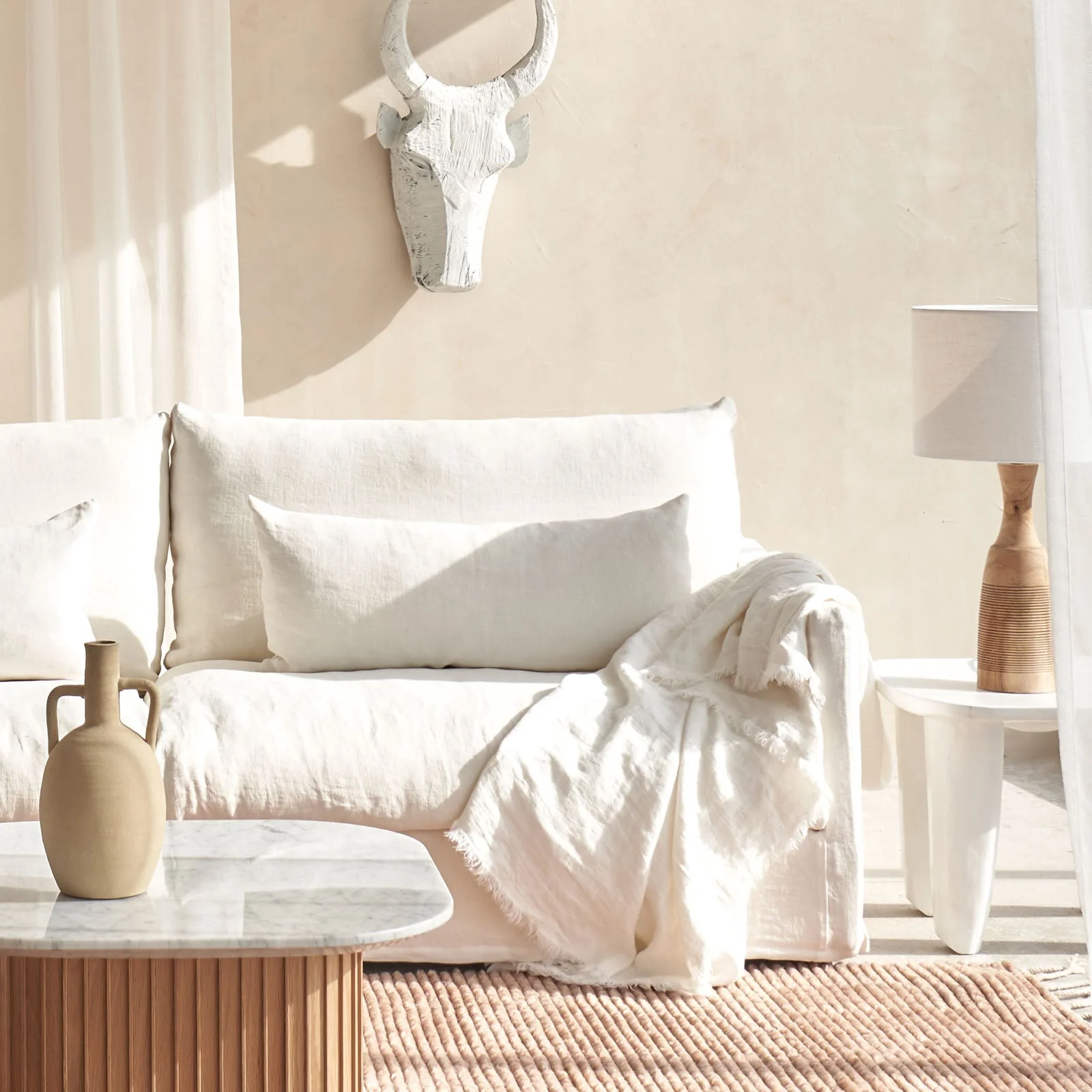 Island Modular Corner Sofa | Bespoke Fabric (320cm) - Image 4
