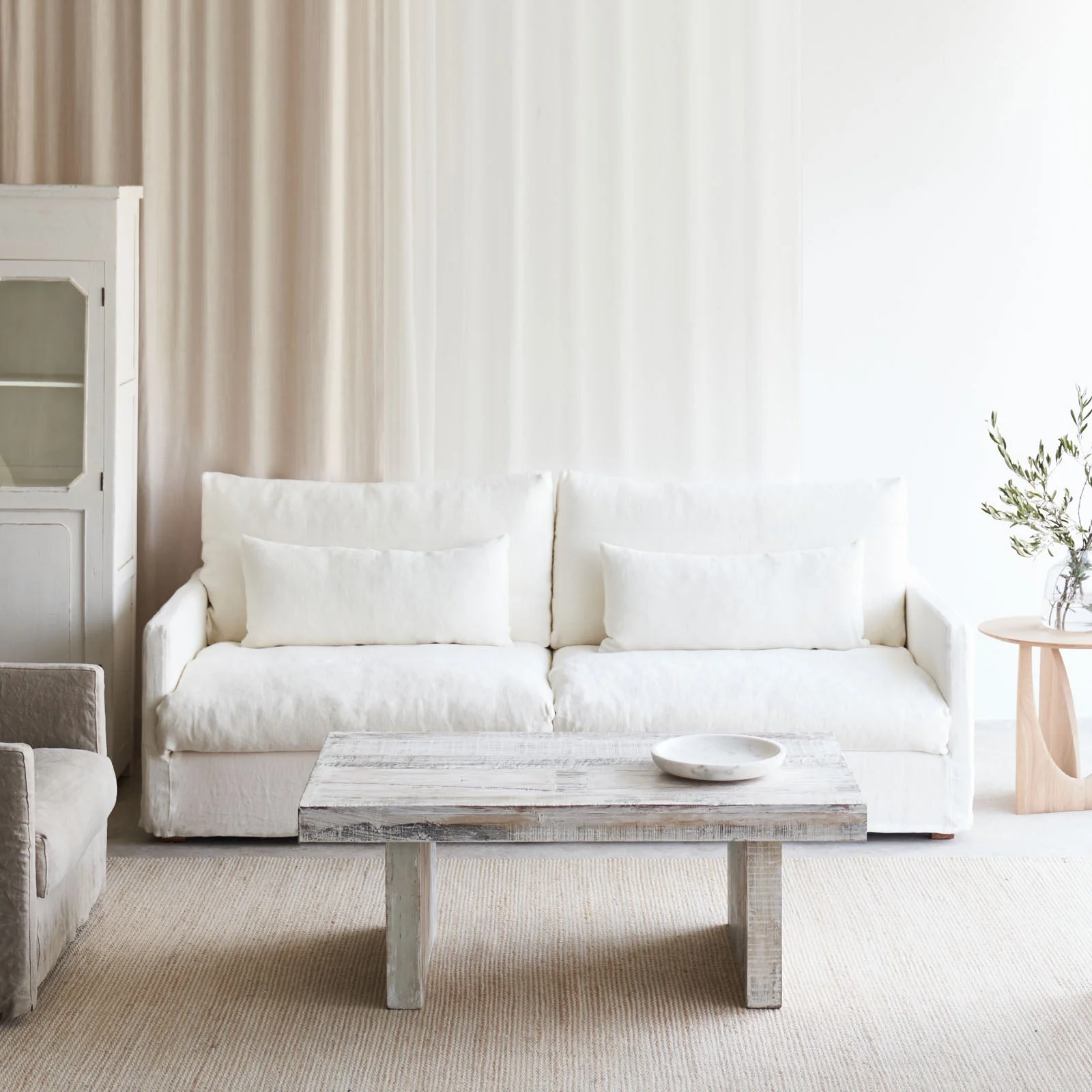 Island Fabric Sofa | Blanc - Image 11