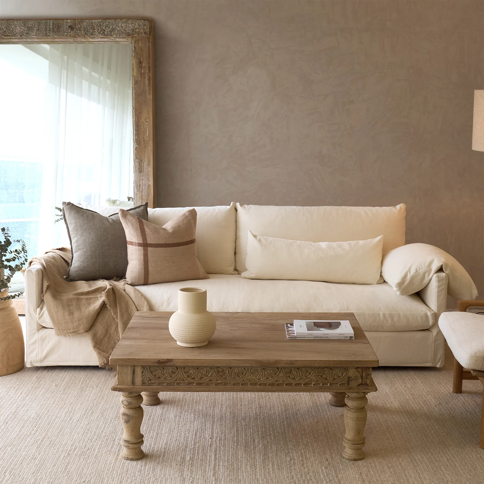 Island Fabric Sofa | Blanc - Image 8