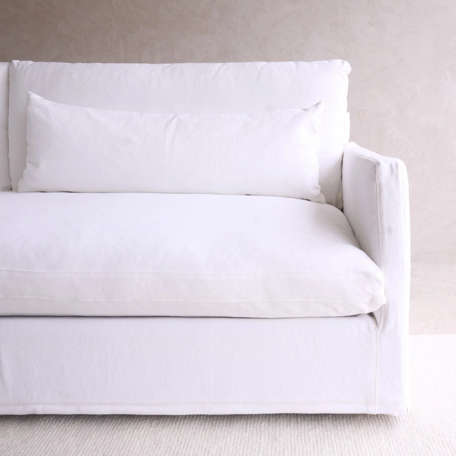 Island Fabric Sofa | Flanders White - Image 6
