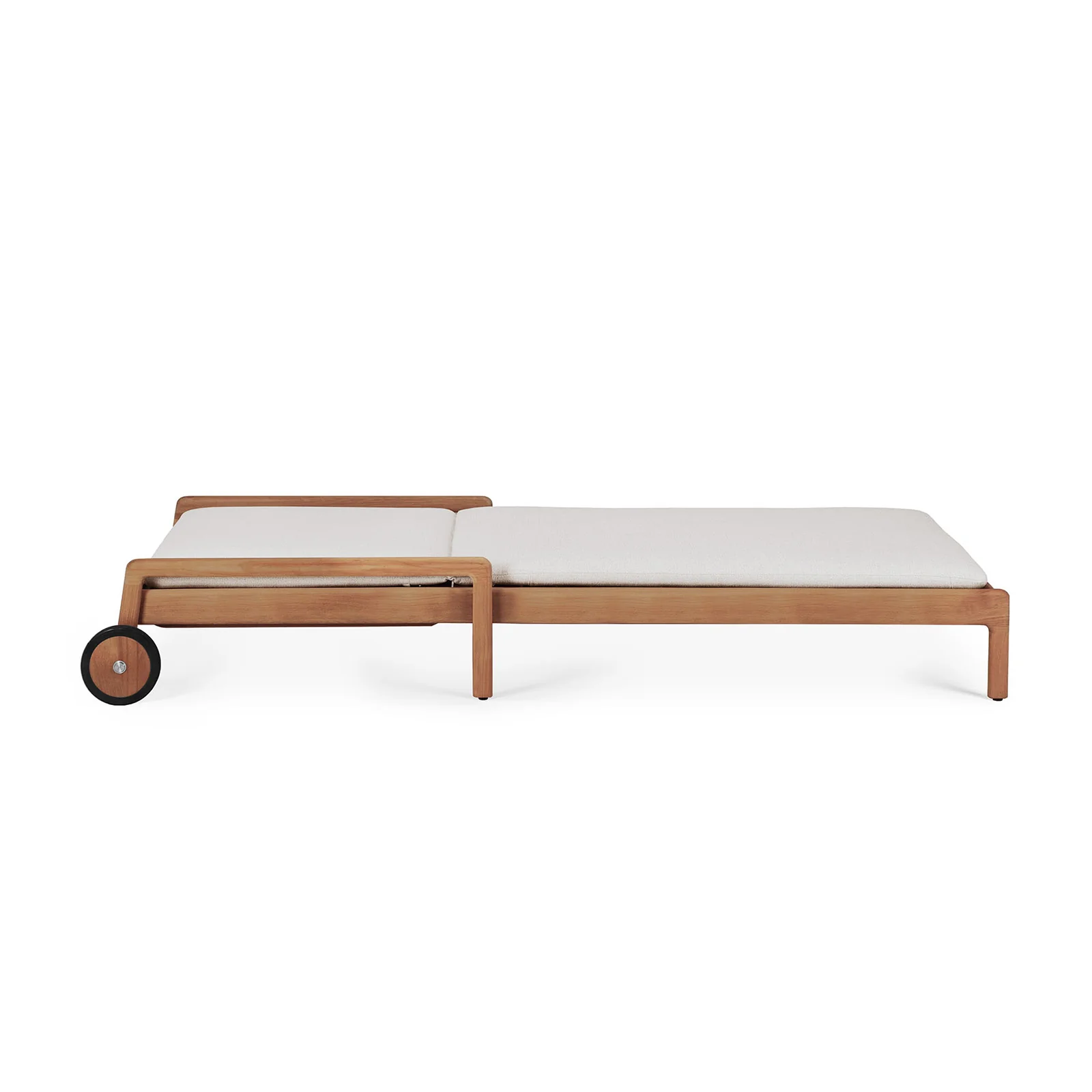 Outdoor Jack Adjustable Lounger | Teak - Off White - Image 4