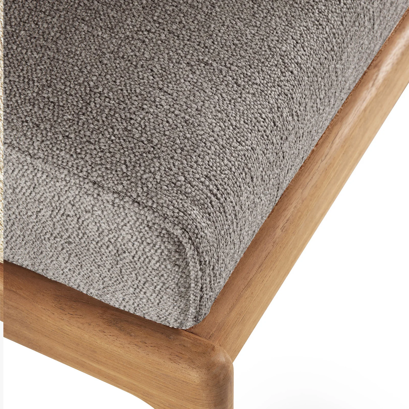 Jack Outdoor Foot Stool | Teak - Mocha (71cm) - Image 3