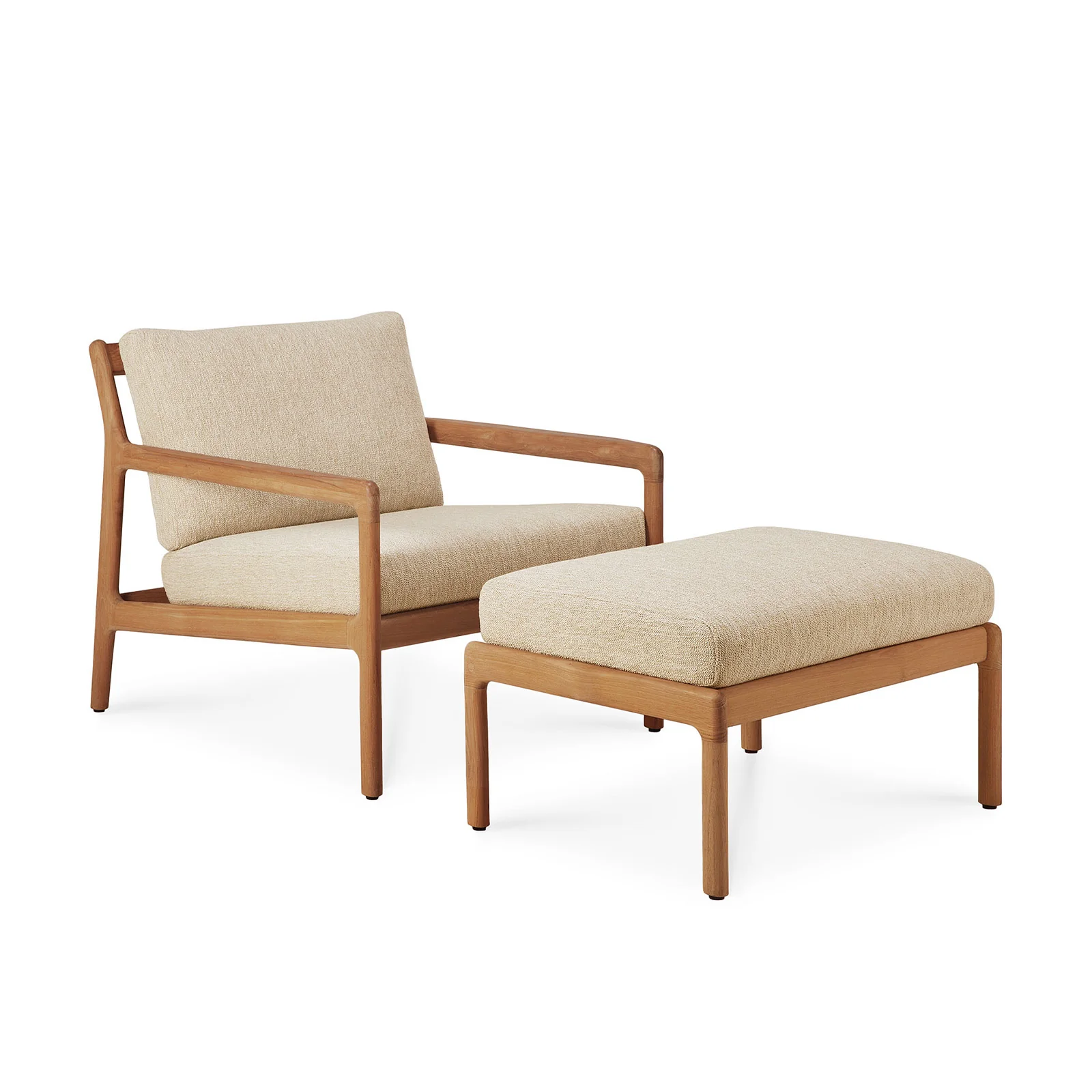 Jack Outdoor Foot Stool | Teak - Natural (71cm) - Image 5
