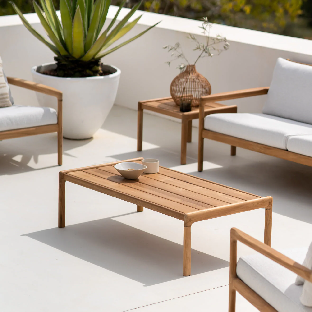 Jack Outdoor Coffee Table | Teak - Image 6