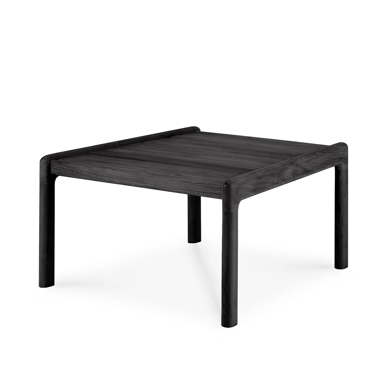 Jack Outdoor Side Table | Teak - Black (54cm) - Image 5