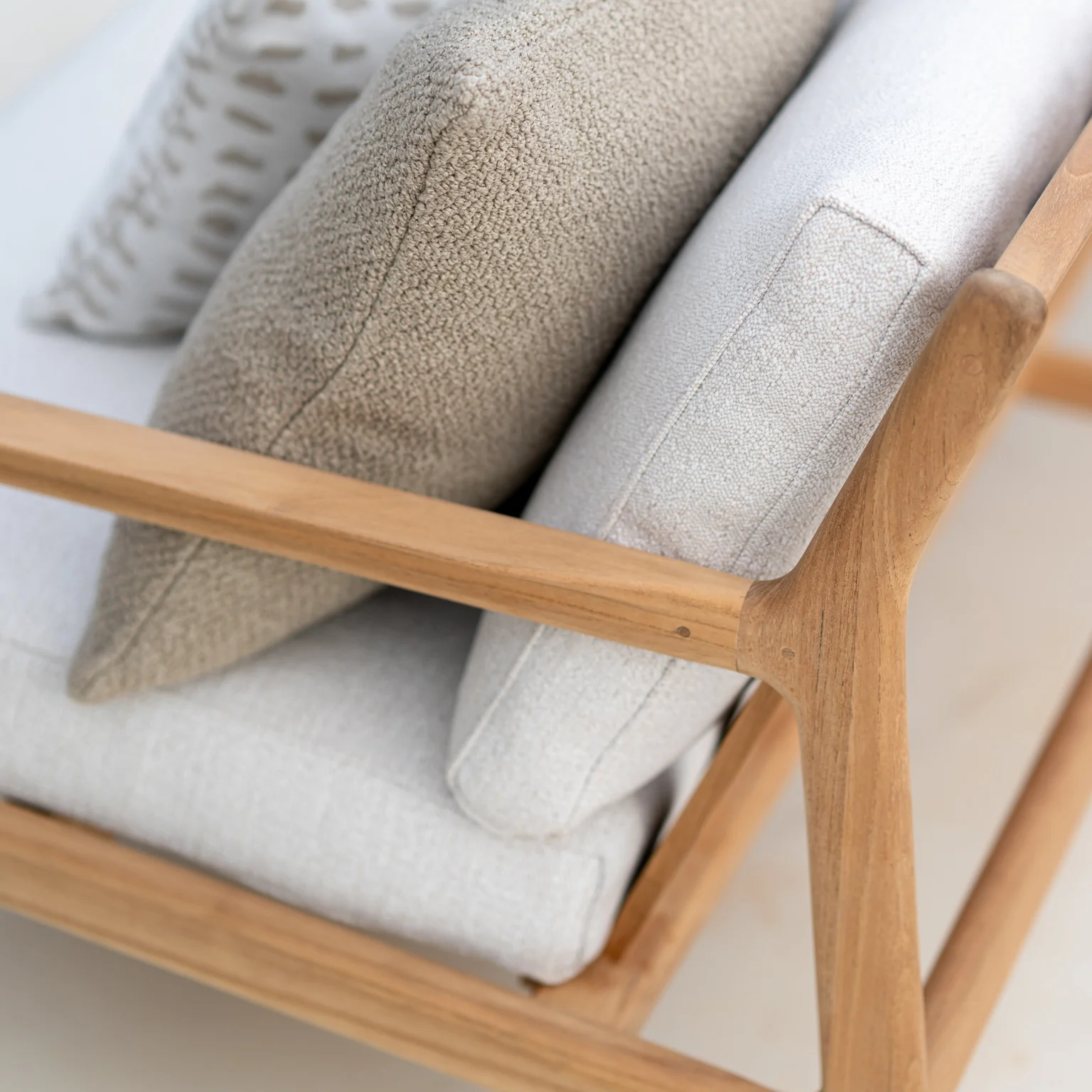 Jack Outdoor Sofa | 2 Seater - Off White (180cm) - Image 3