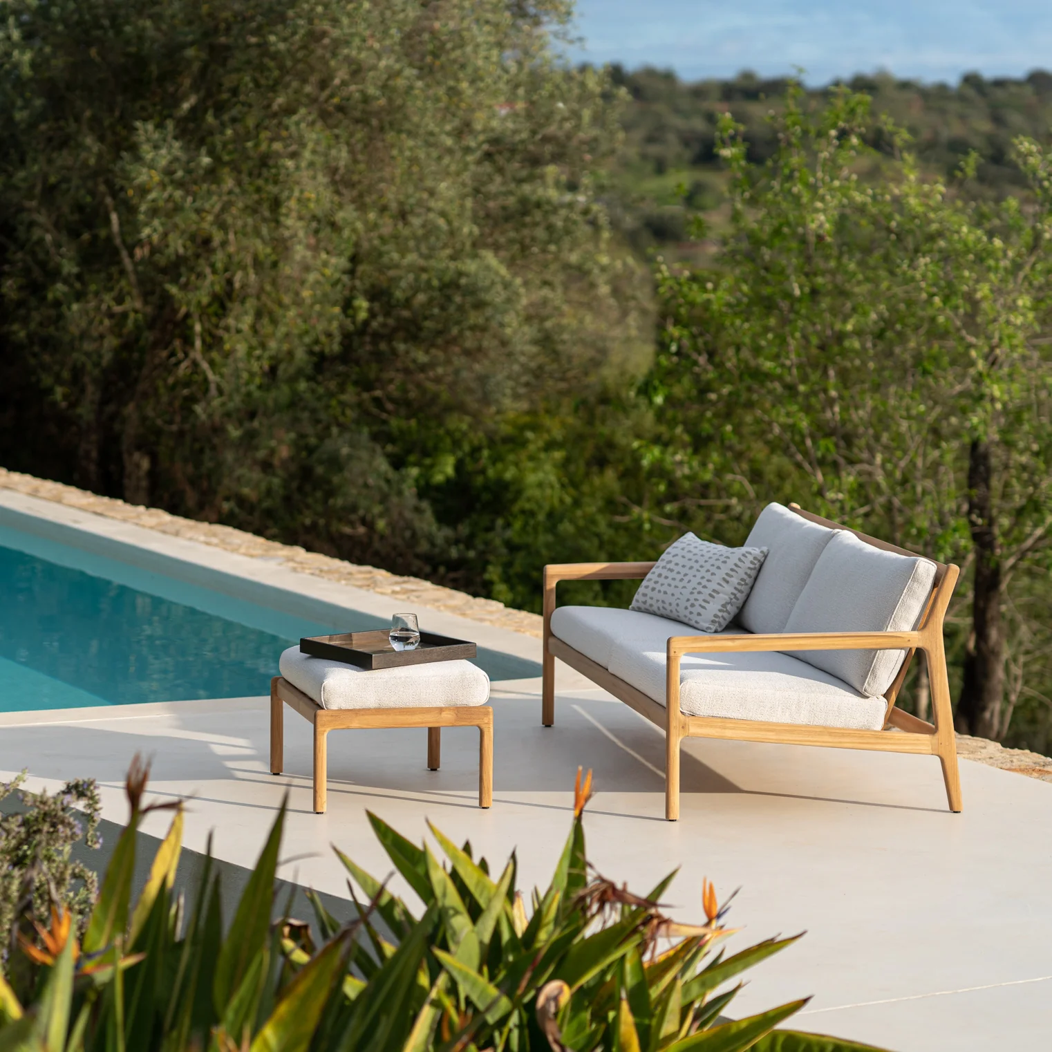 Jack Outdoor Sofa | 2 Seater - Off White (180cm) - Image 4