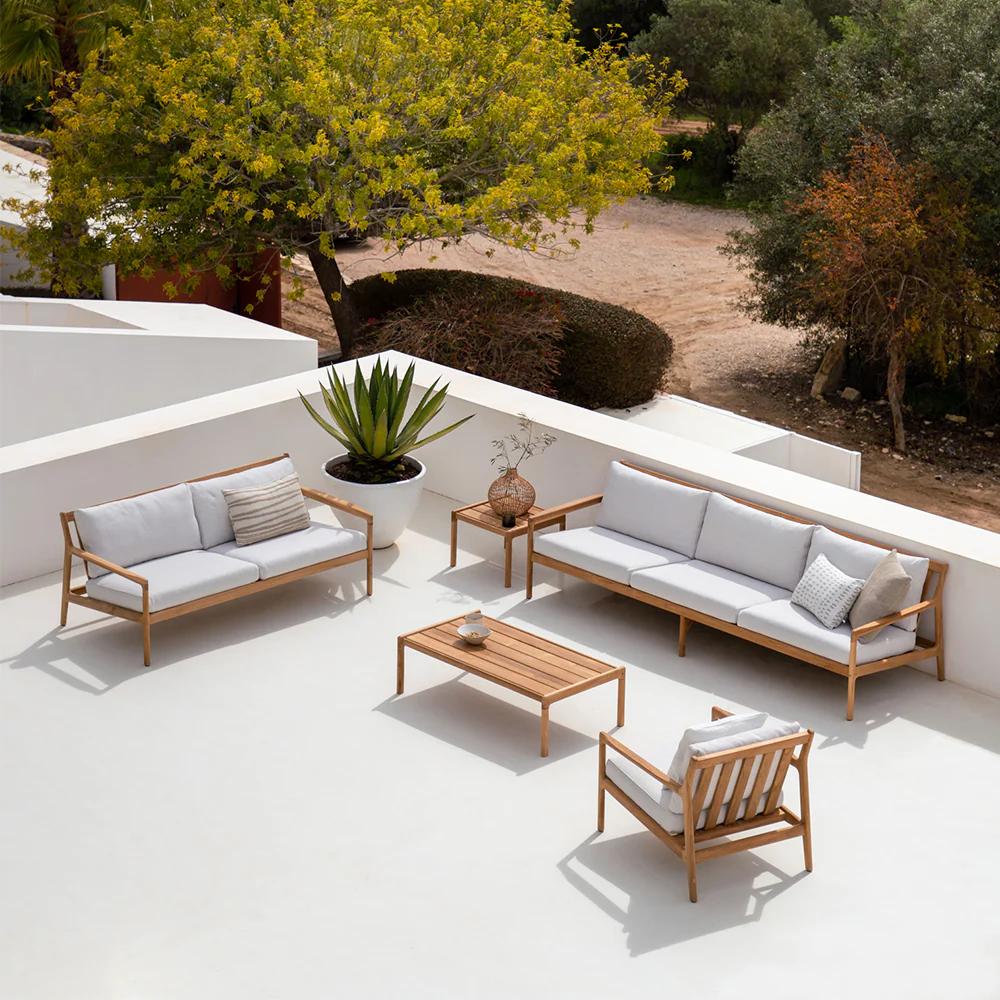 Jack Outdoor Sofa | 2 Seater - Off White (180cm) - Image 6