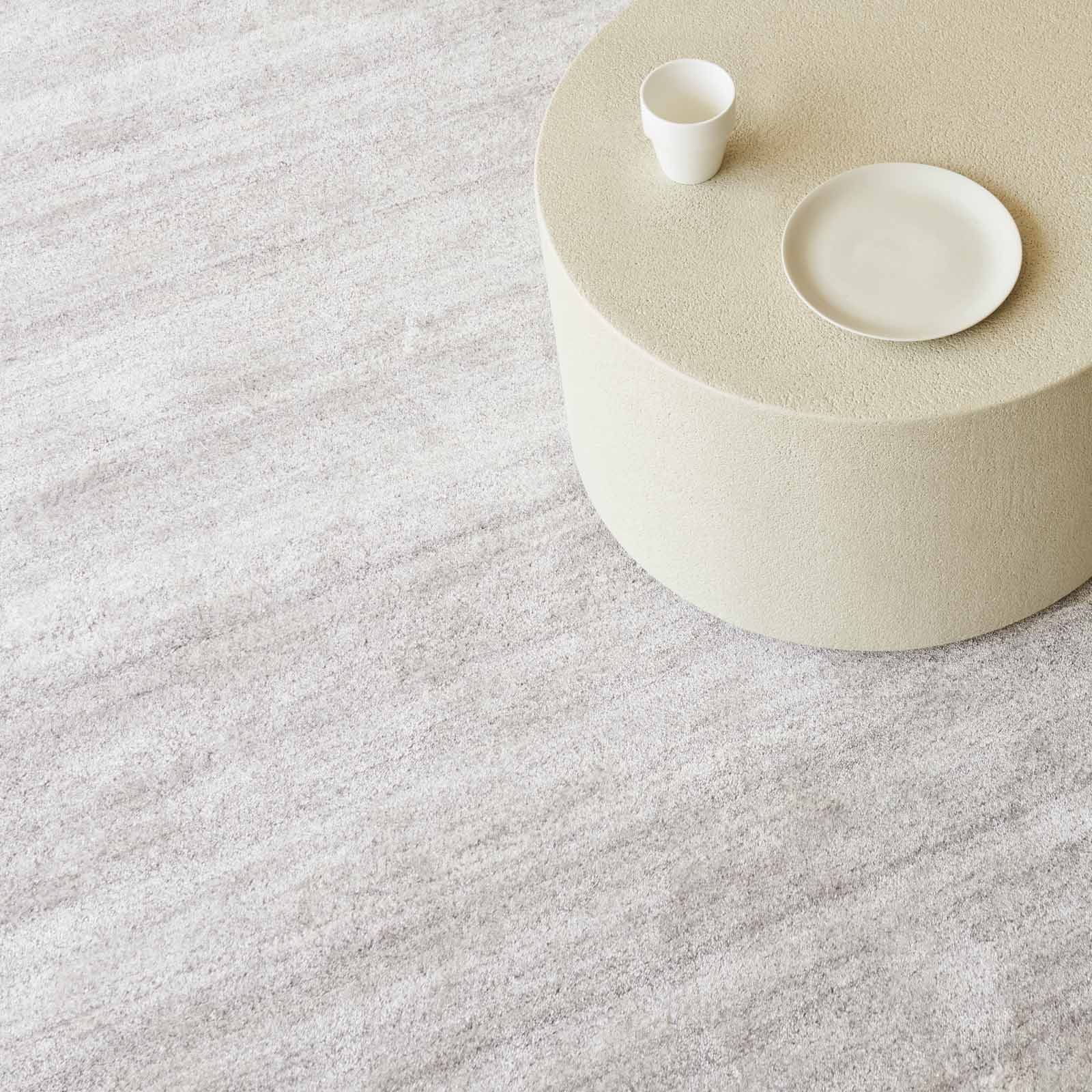 Jalal Wool Handtufted Rug | Light Grey