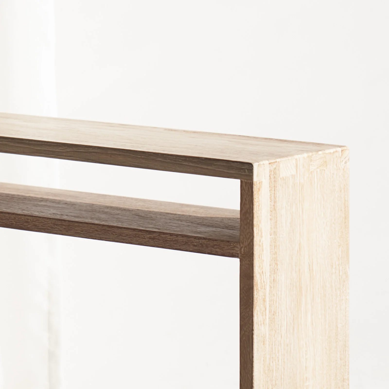 Java Console with Shelf | Teak - Whitewash - Image 4