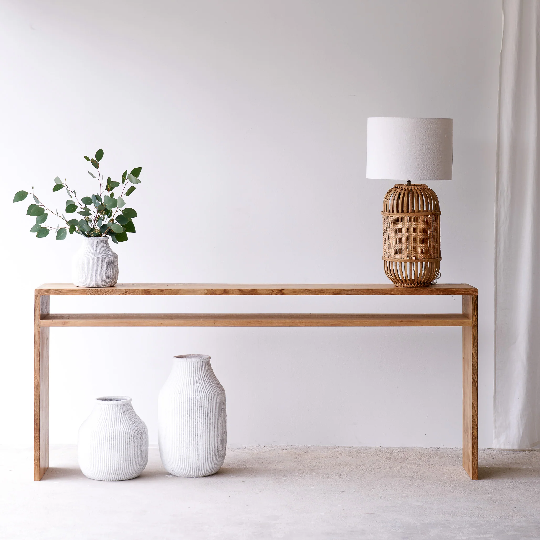 Java Console with Shelf | Teak - Natural - Image 7