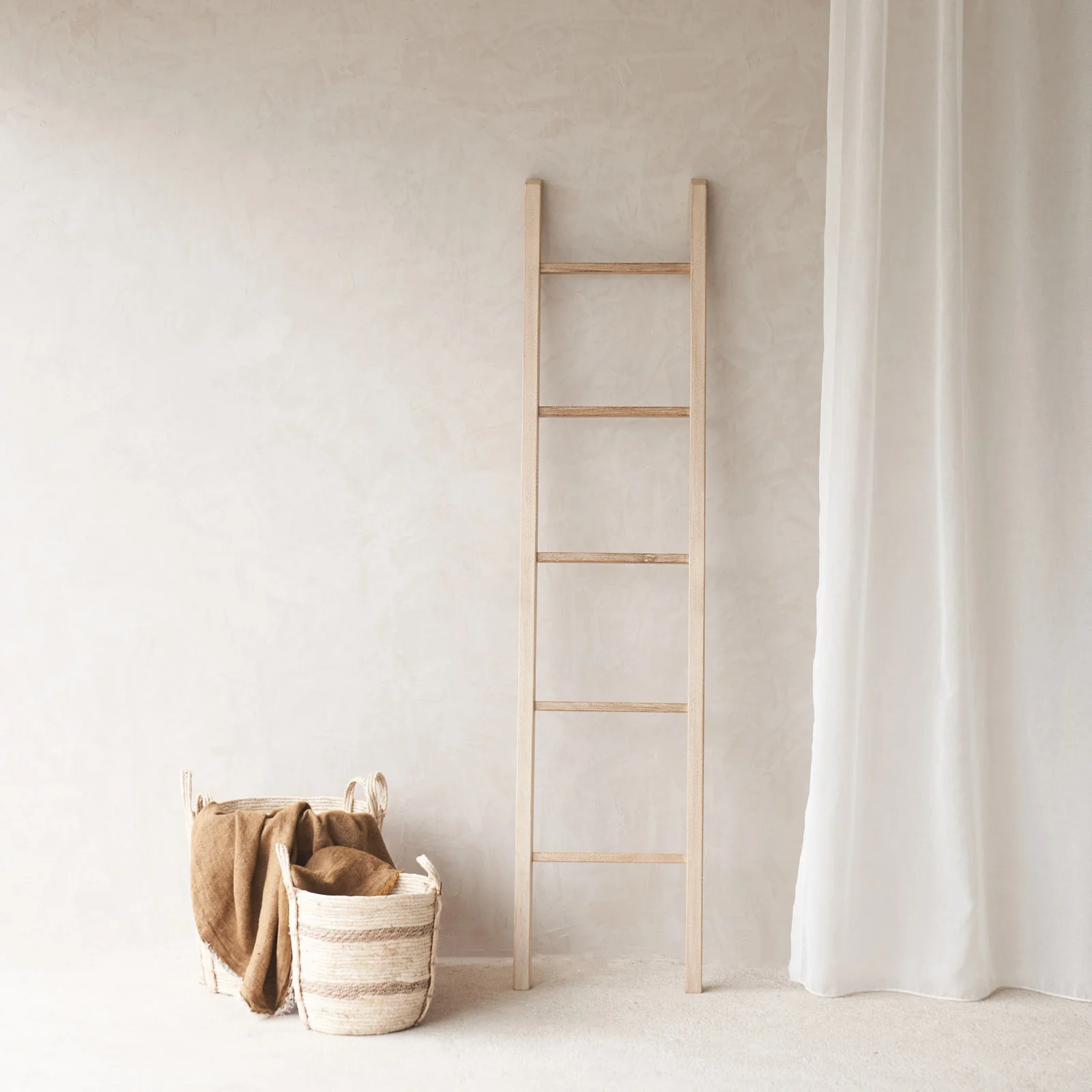 Java Ladder | Old Teak - Whitewash - Image 5