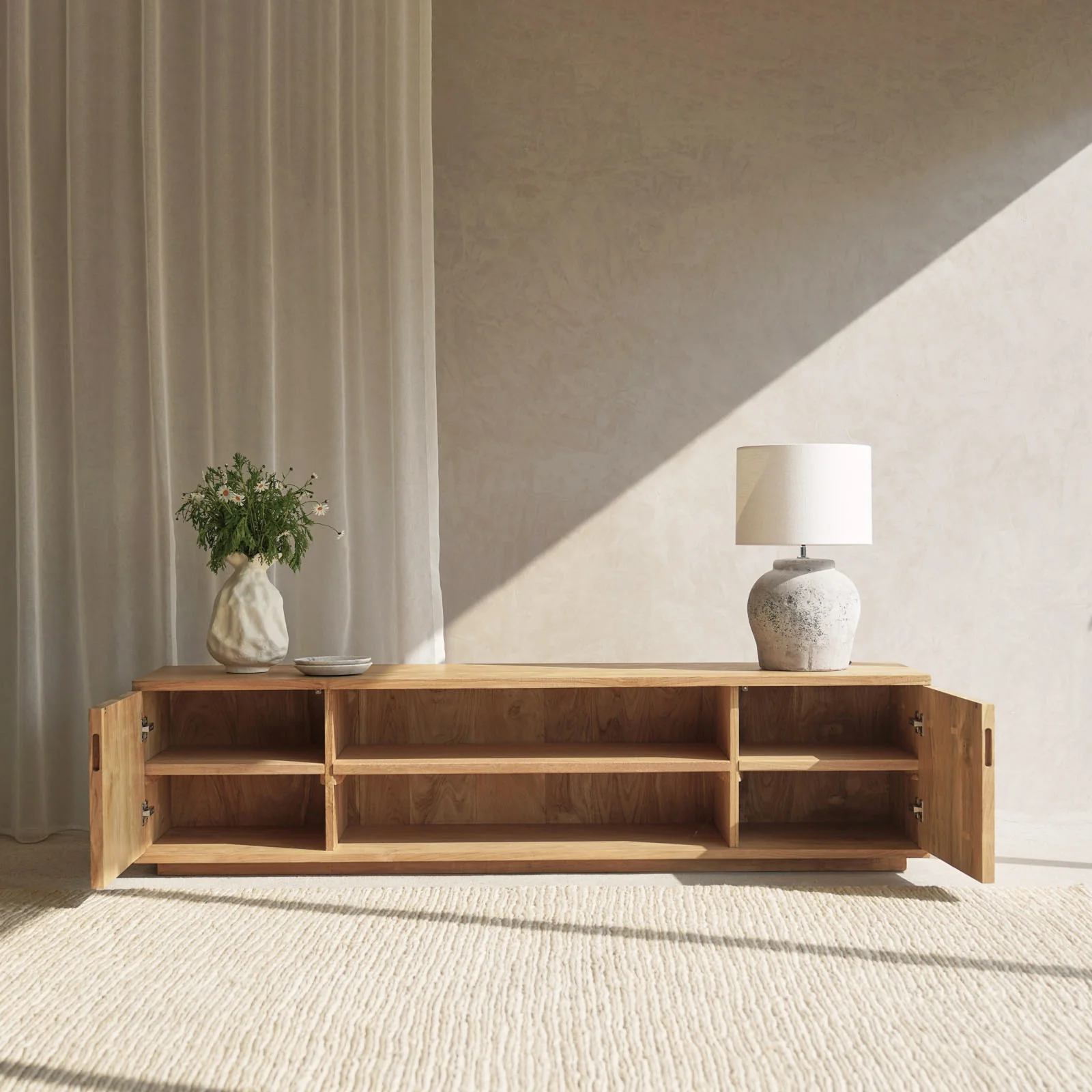 Java TV Console | Old Teak - Natural (200cm) - Image 5