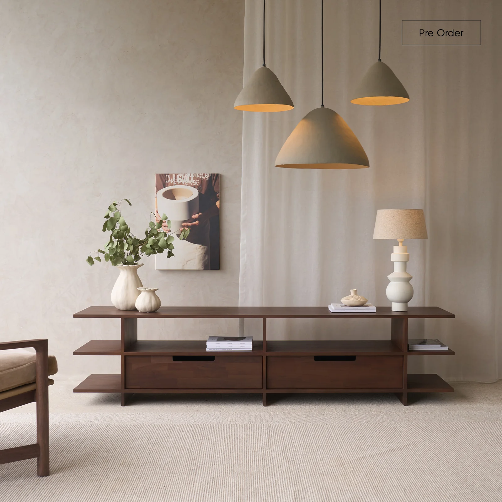 Kabuki TV Console | Teak - Brown (200cm)