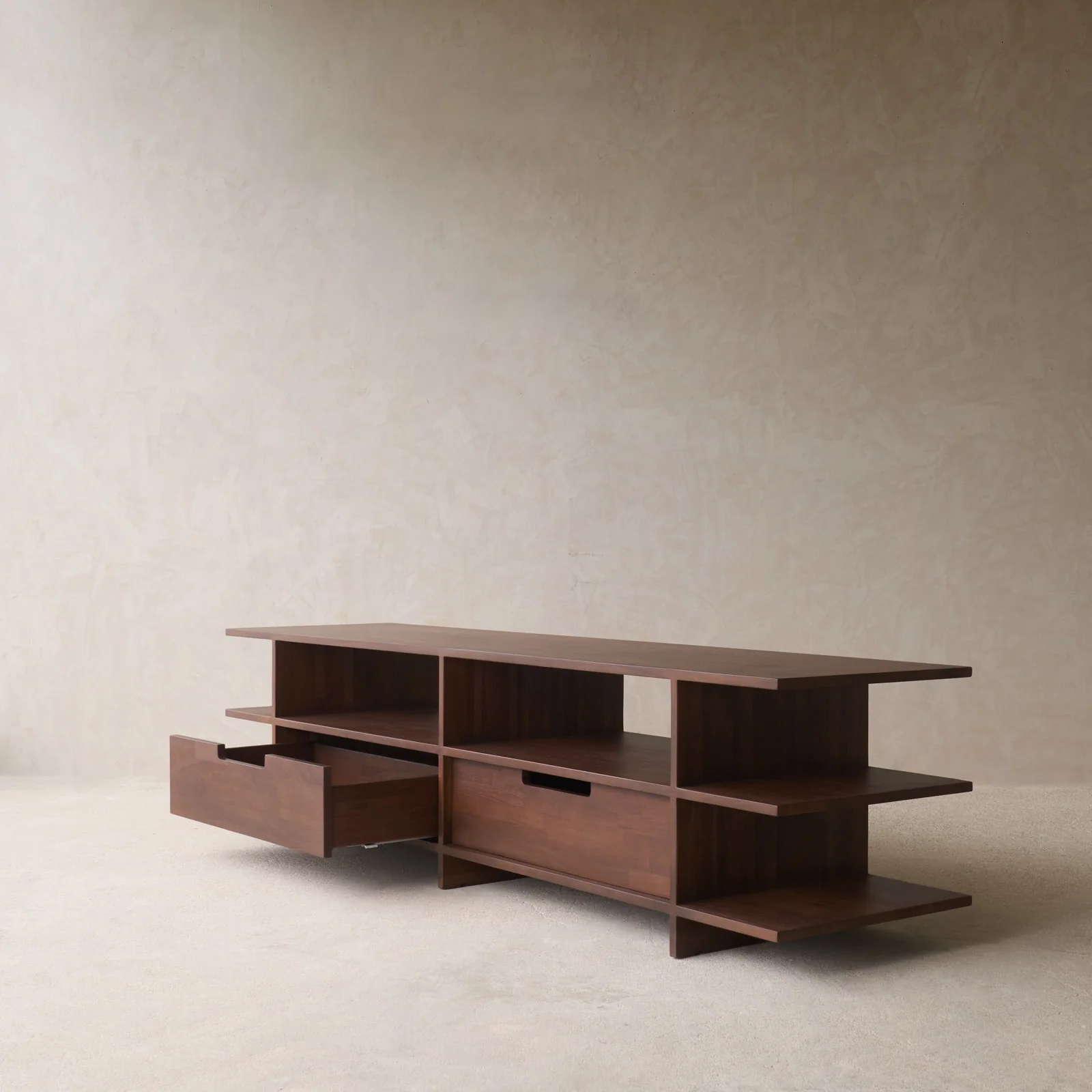 Kabuki TV Console | Teak - Brown (200cm) - Image 6