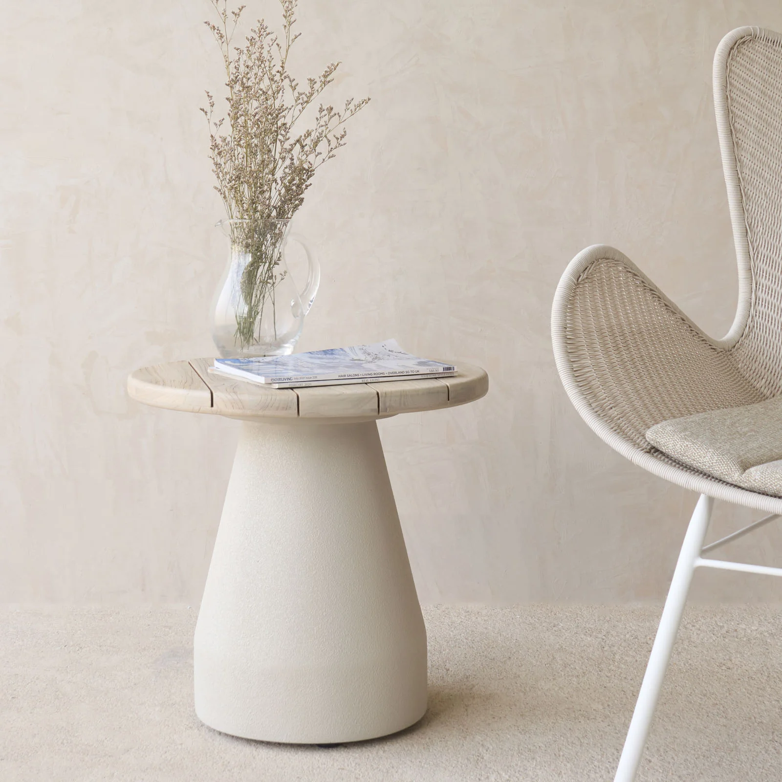 Kano Side Table | Aged Teak/Onyx - Image 7