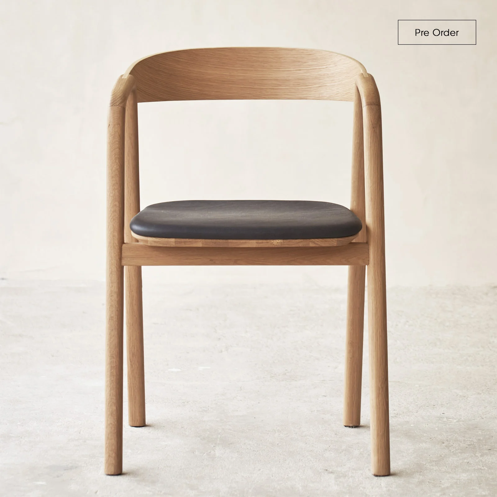 Inlay Dining Chair | Oak - Bespoke Leather