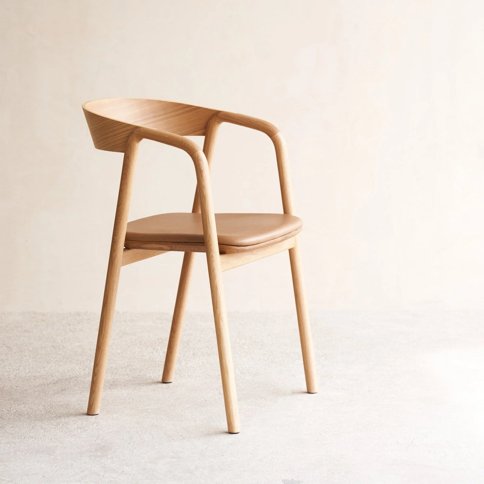Inlay Dining Chair | Oak - Bespoke Leather - Image 17