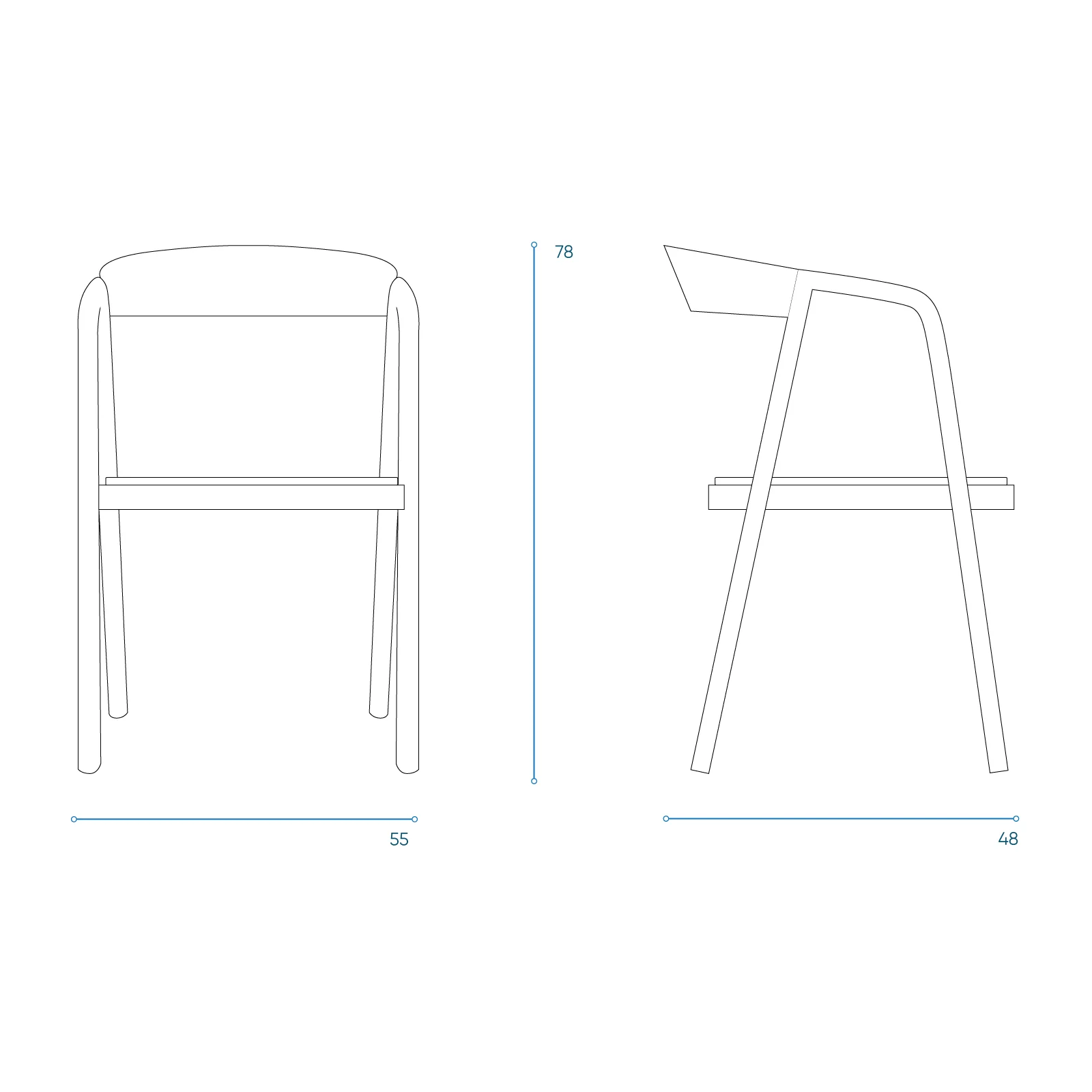 Inlay Dining Chair | Oak - Bespoke Leather - Image 18