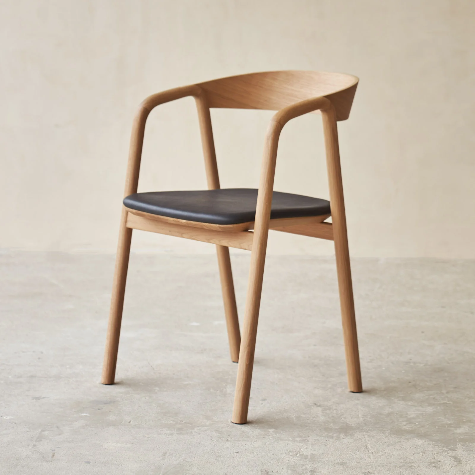 Inlay Dining Chair | Oak - Bespoke Leather - Image 3