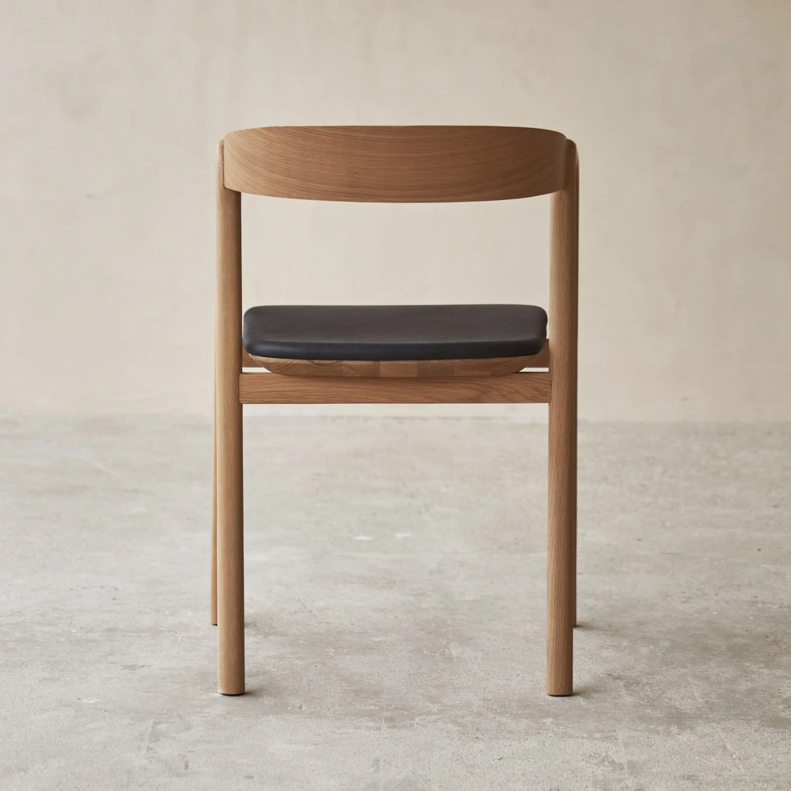 Inlay Dining Chair | Oak - Bespoke Leather - Image 4