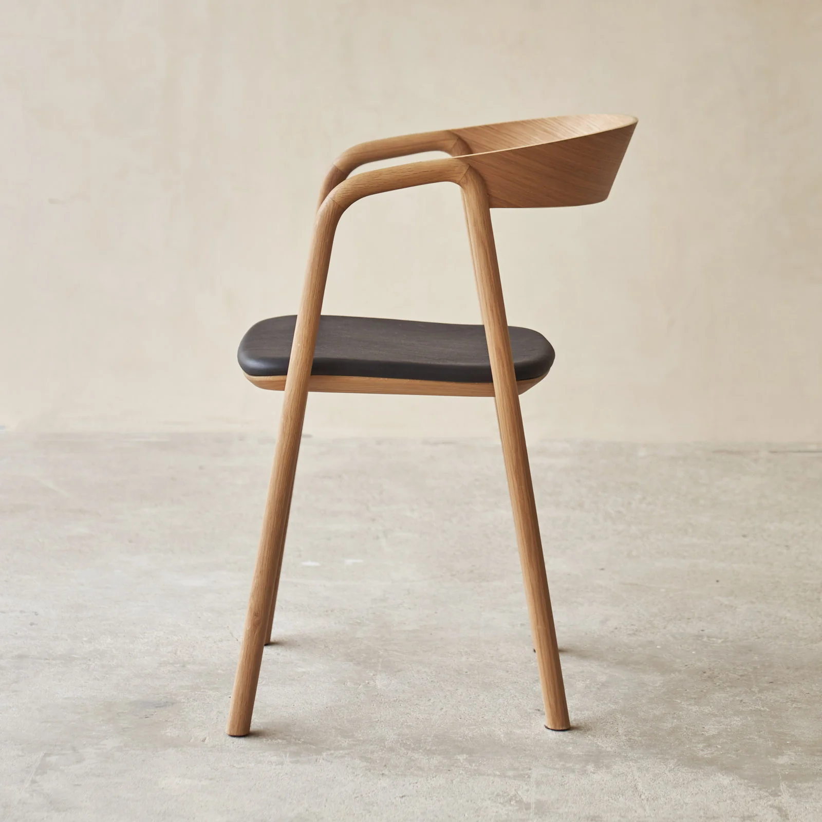 Inlay Dining Chair | Oak - Bespoke Leather - Image 5